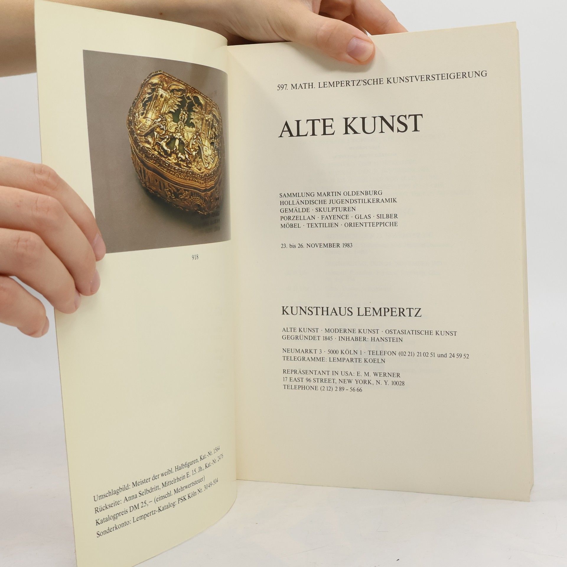kolektiv Alte Kunst. Lempertz Auktion 597