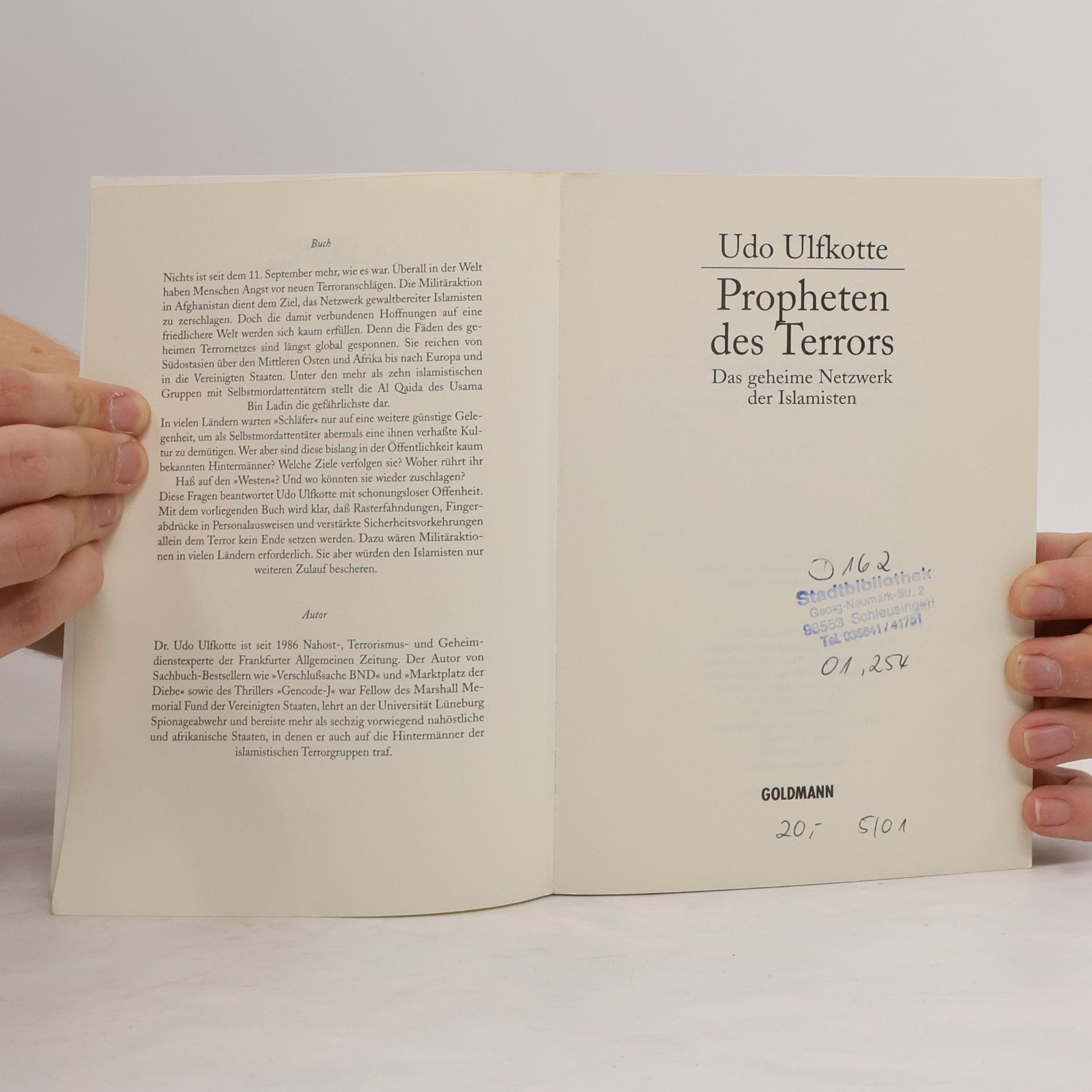 Udo Ulfkotte Propheten des Terrors