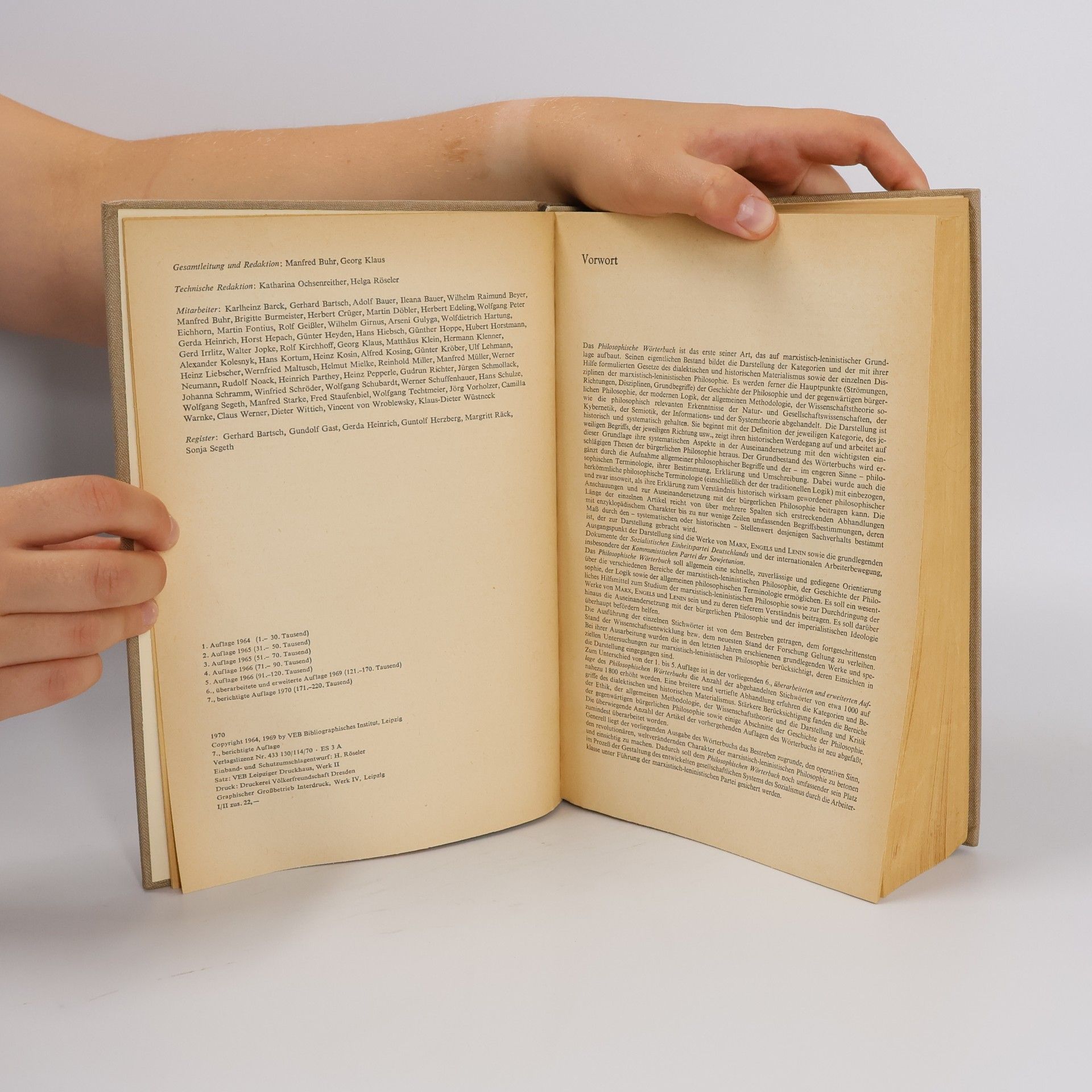 Various authors Philosophisches Wörterbuch 1