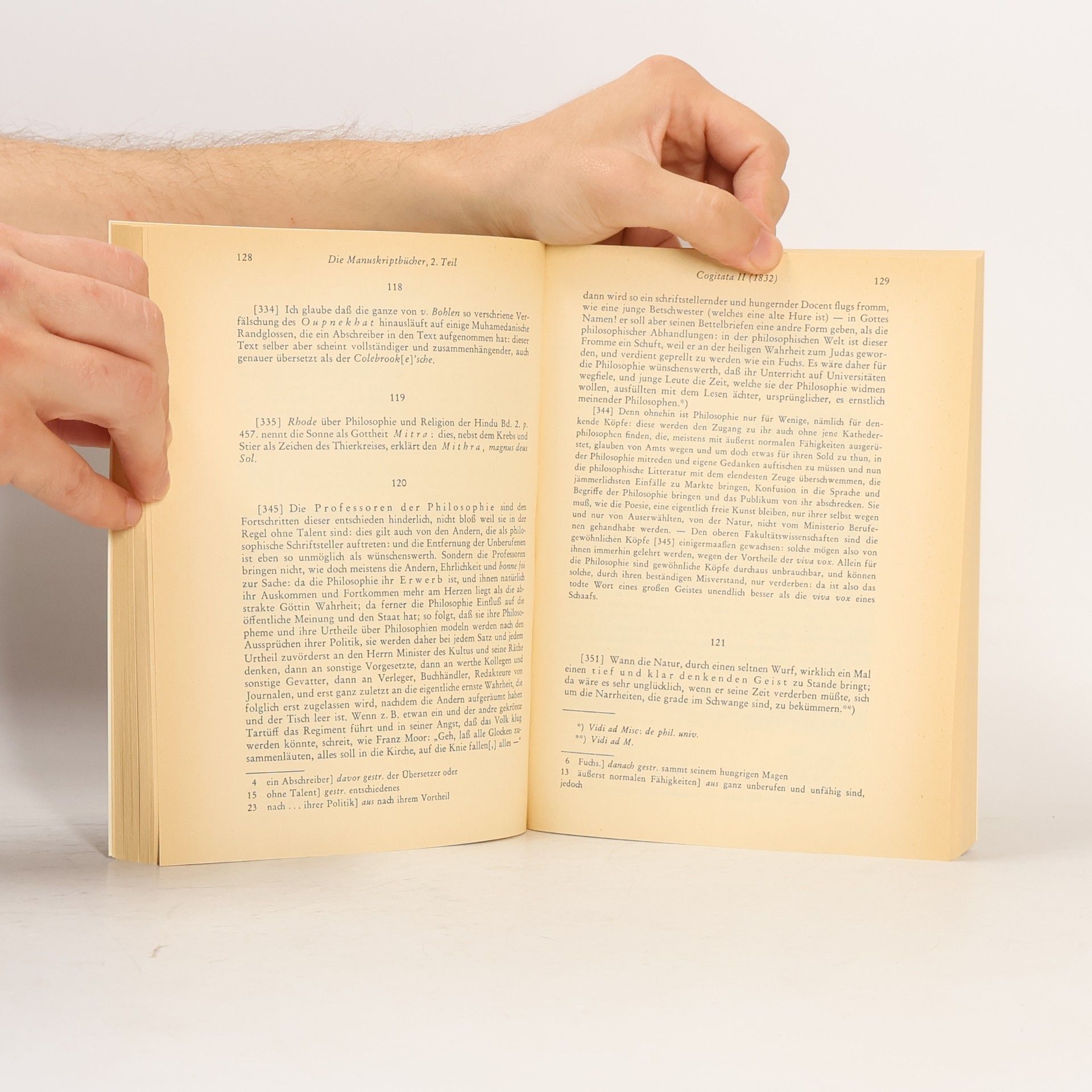 Arthur Schopenhauer Der handschriftliche Nachlab Band 4,I. Die Manuskriptbücher der Jahre 1830-1852