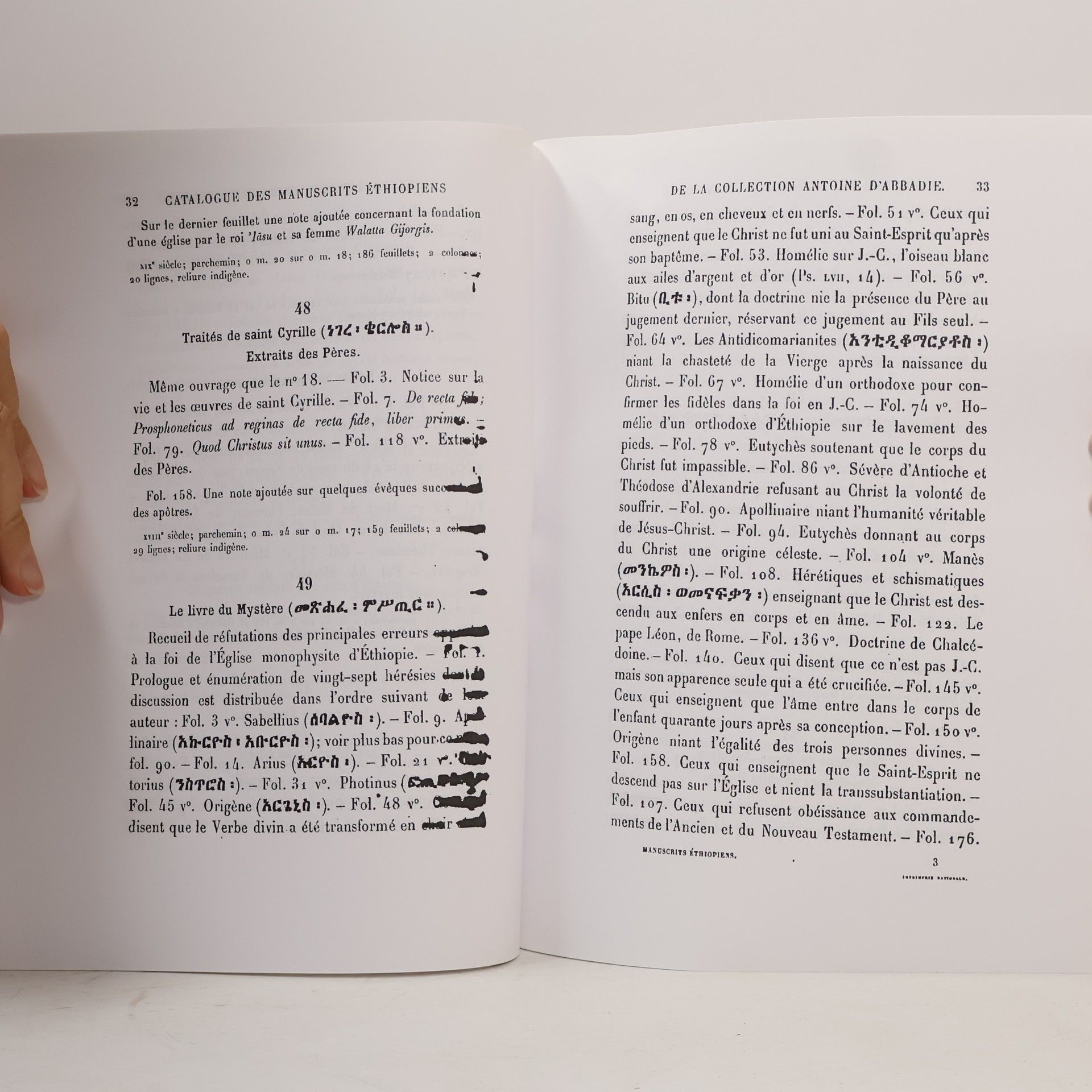 Marius Chaîne Catalogue des manuscrits éthiopiens de la collection Antoine d'Abbadie