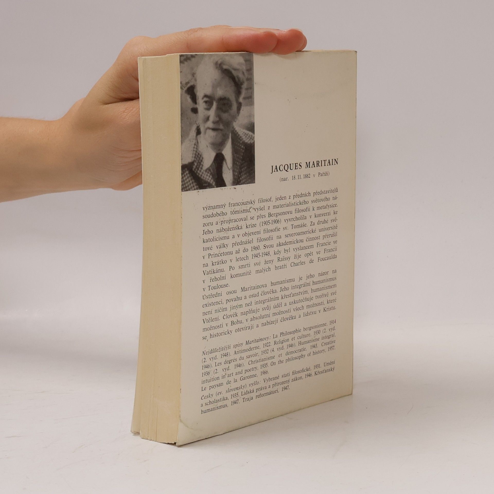Jacques Maritain Integrální humanismus