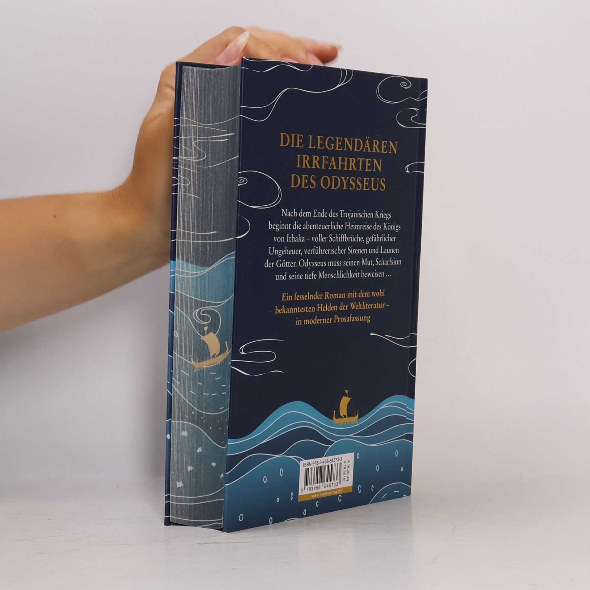 Homér Die Odyssee: Hochwertige Schmuckausgabe mit Motiv-Farbschnitt | Das Epos über die legendären Irrfahrten des Odysseus | Neu verfilmt von Christopher Nolan (Klassiker im Insel Verlag)