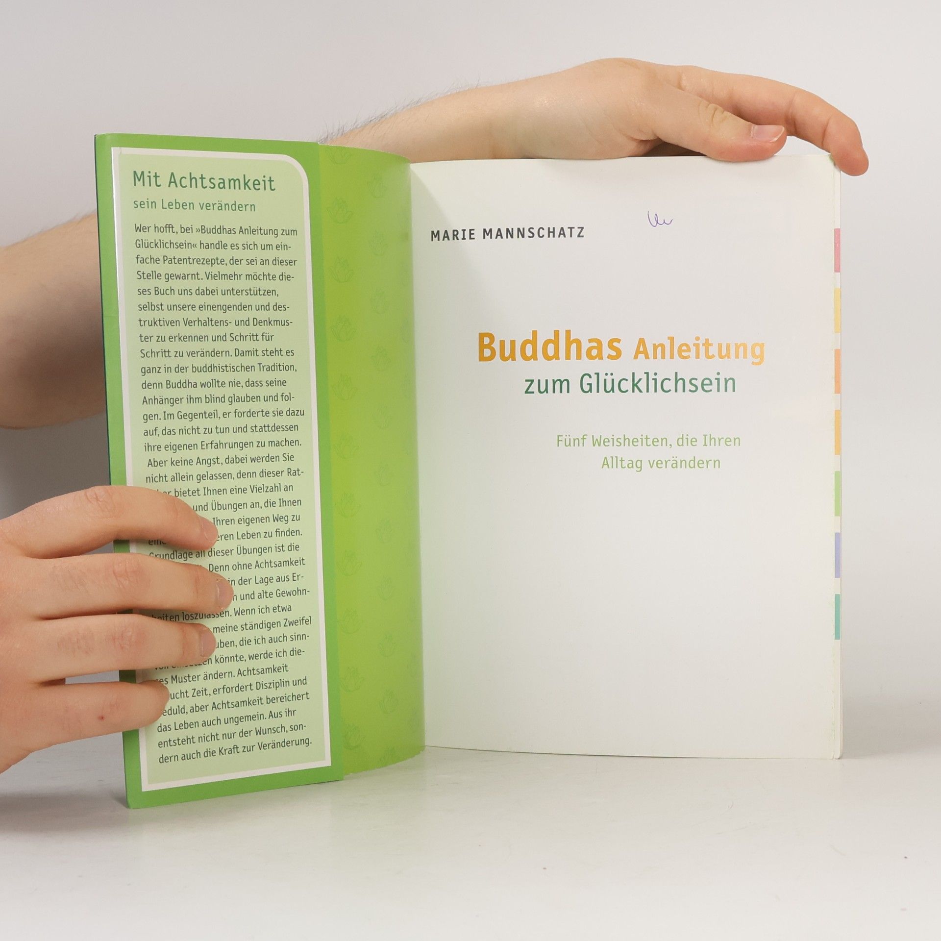 Marie Mannschaltz Buddhas Anleitung zum Glücklichsein