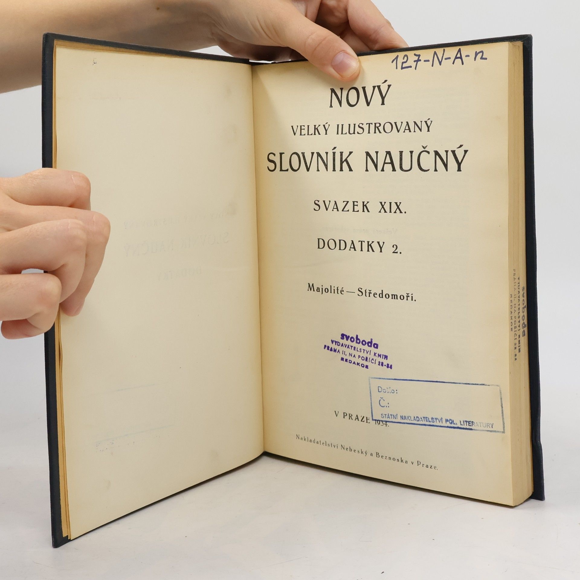 Kolektív autorov Nový velký ilustrovaný slovník naučný XIX. Dodatky II.