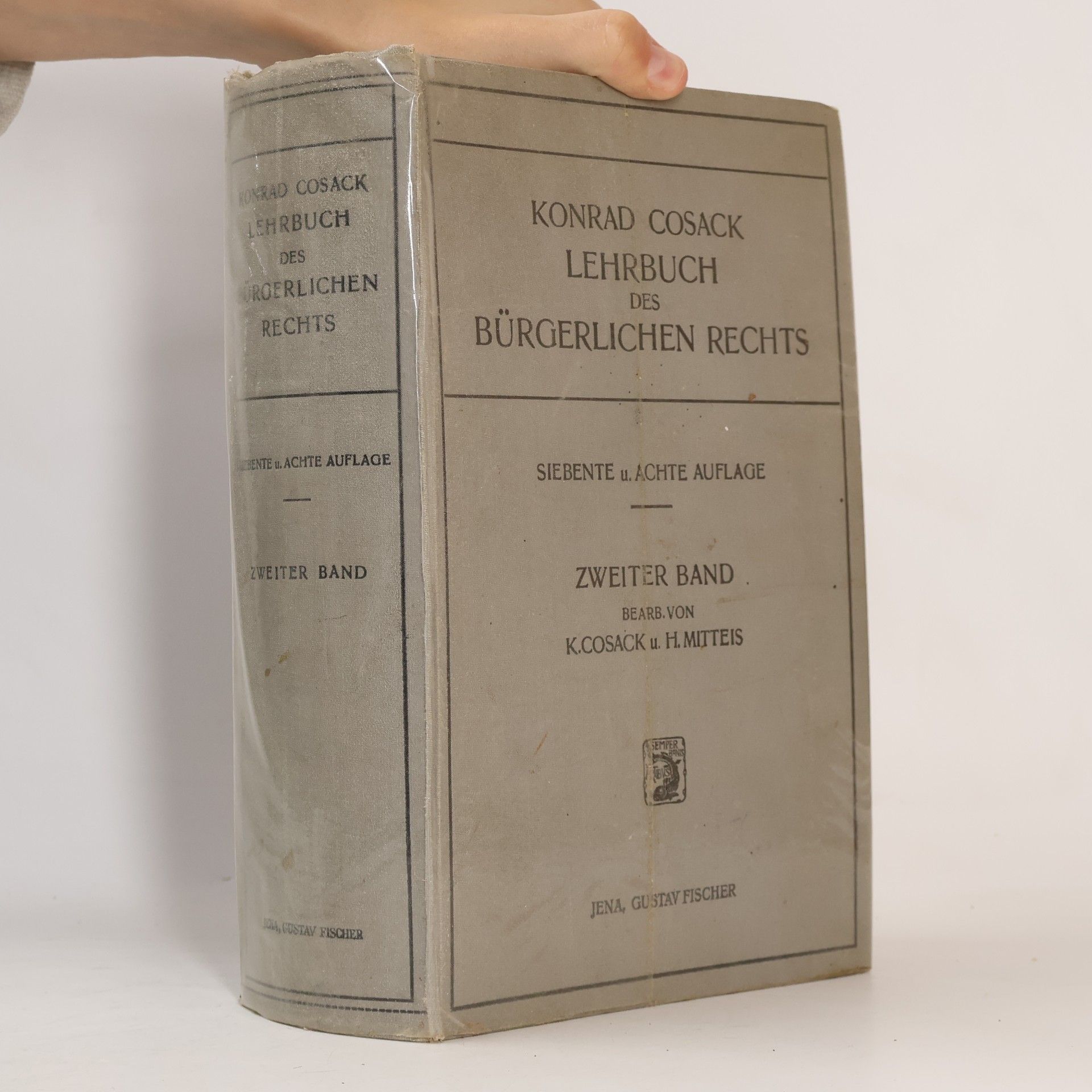 Konrad Cosack Lehrbuch des bürgerlichen Rechts. Zweiter Band
