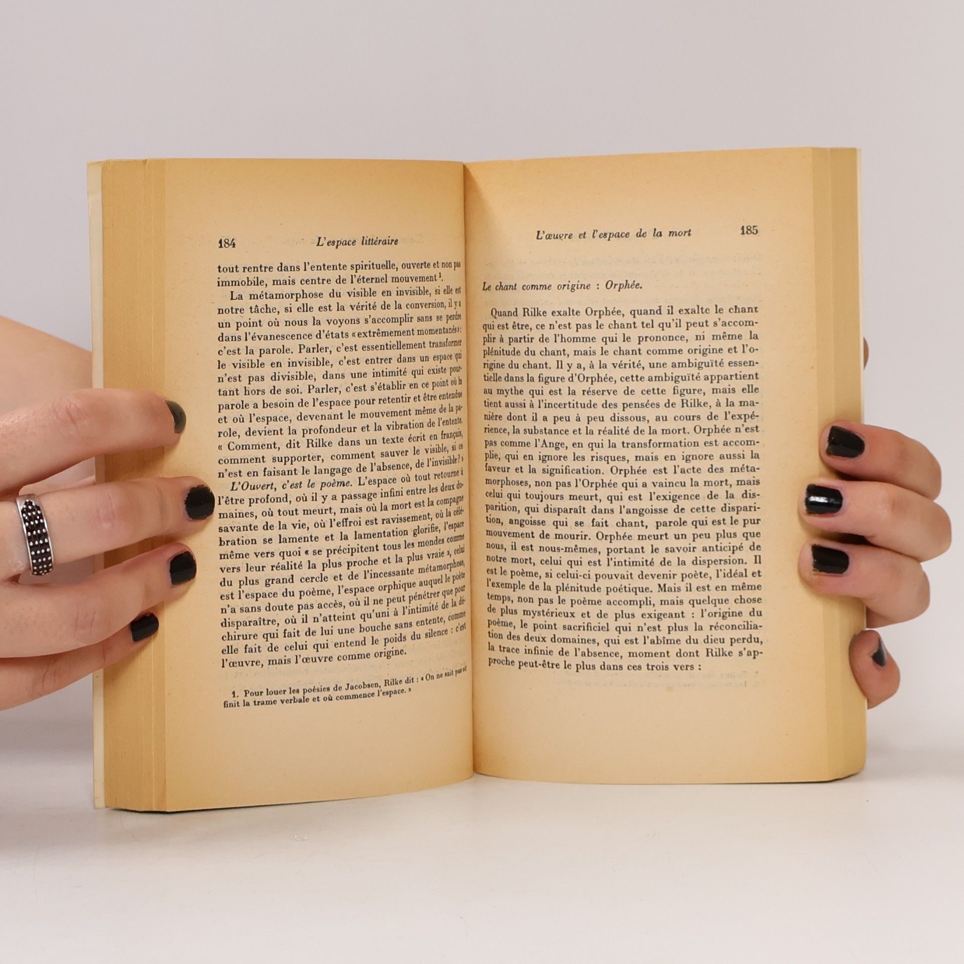 Maurice Blanchot L'espace littéraire