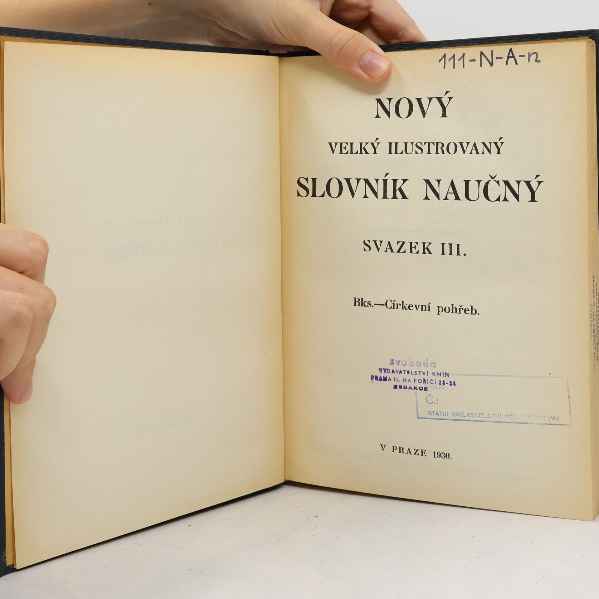 Various authors Nový velký ilustrovaný slovník naučný III. Bks-Církevní pohřeb