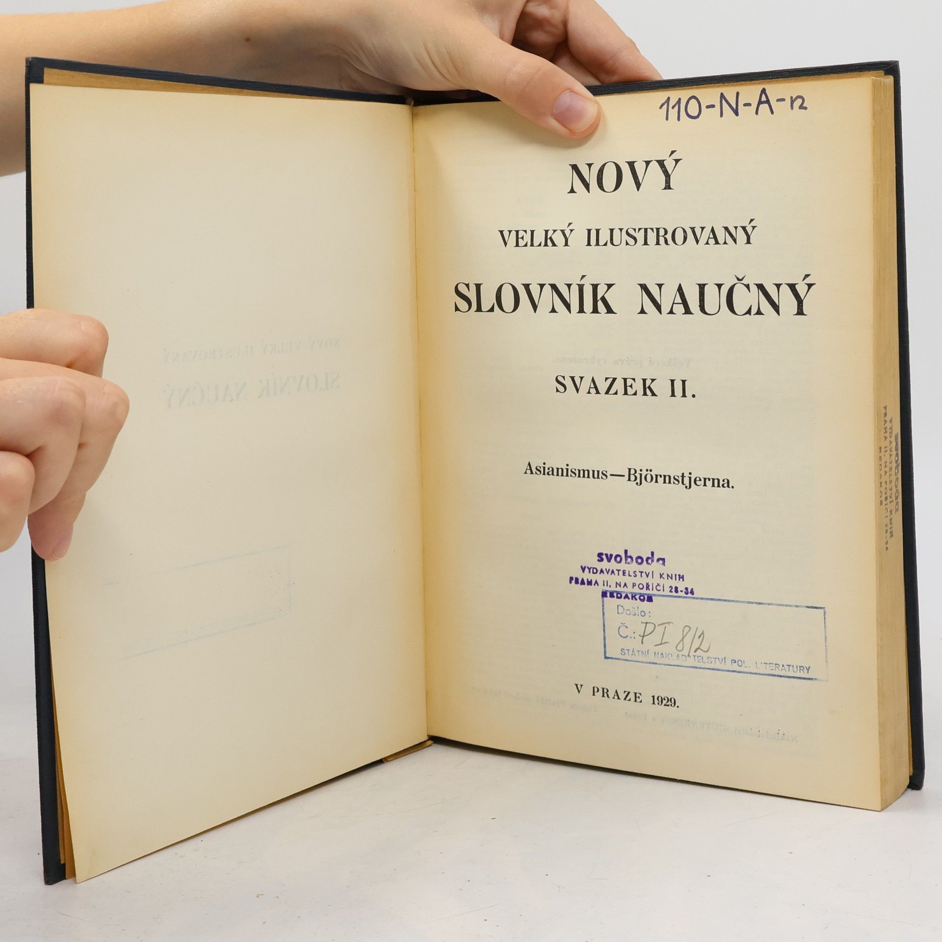 Various authors Nový velký ilustrovaný slovník naučný II. Asianismus-Björnstjerna
