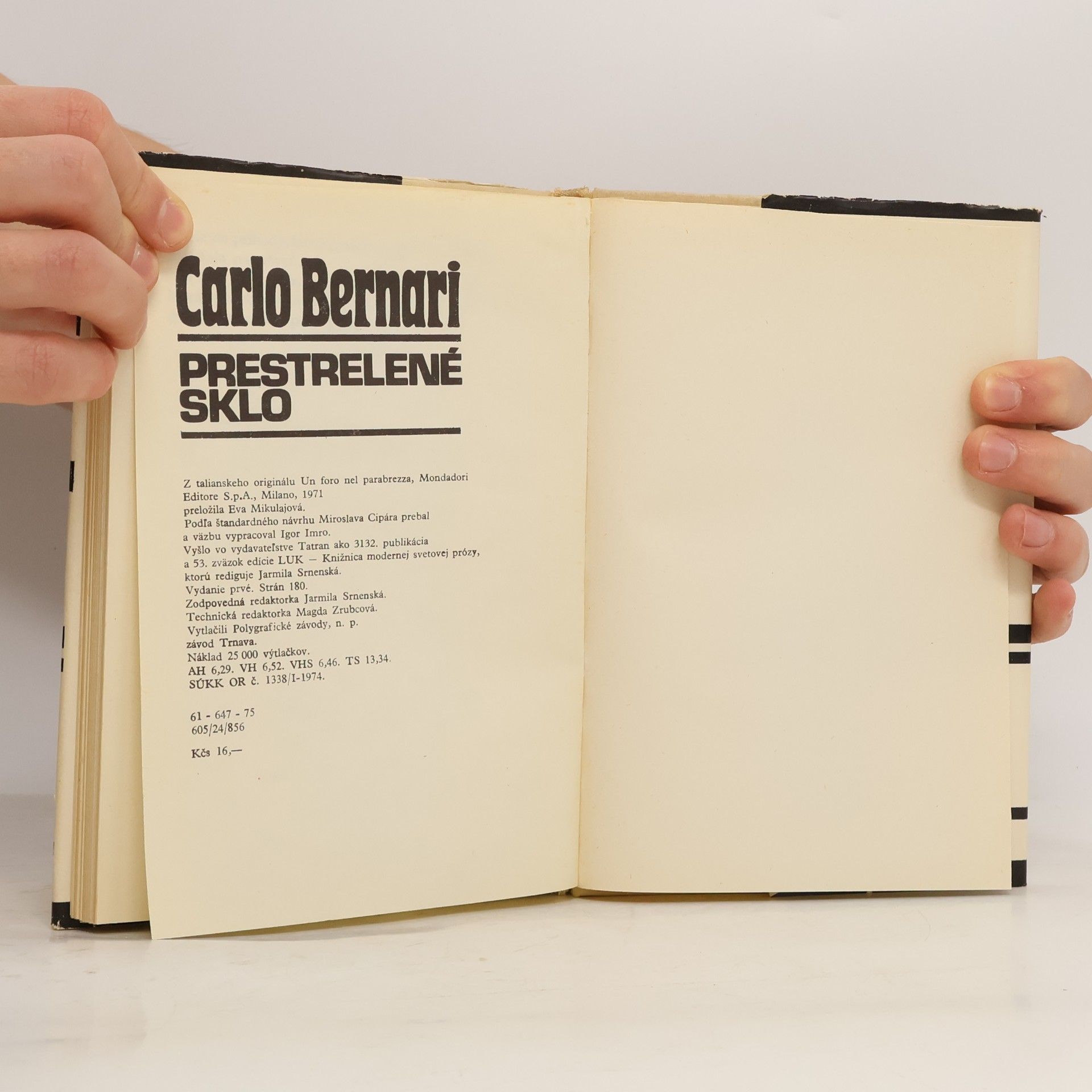 Carlo Bernari Prestrelené sklo