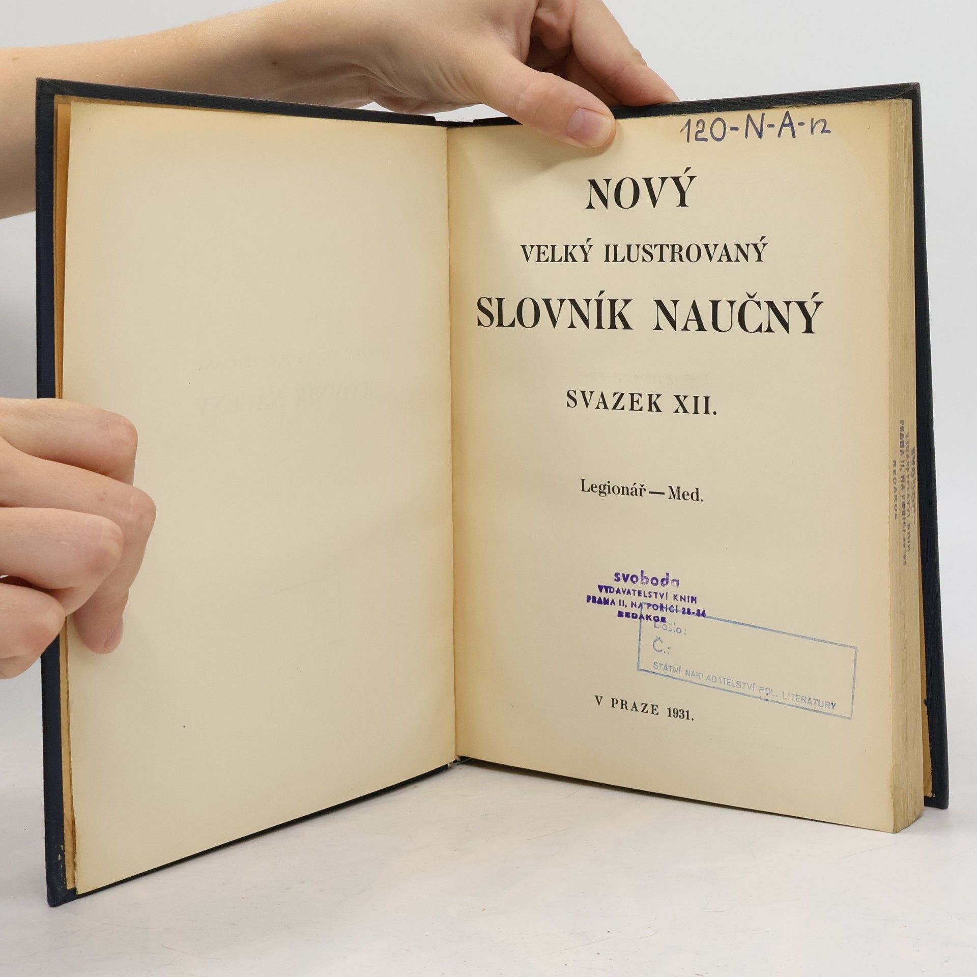 AA.VV. Nový velký ilustrovaný slovník naučný XII.