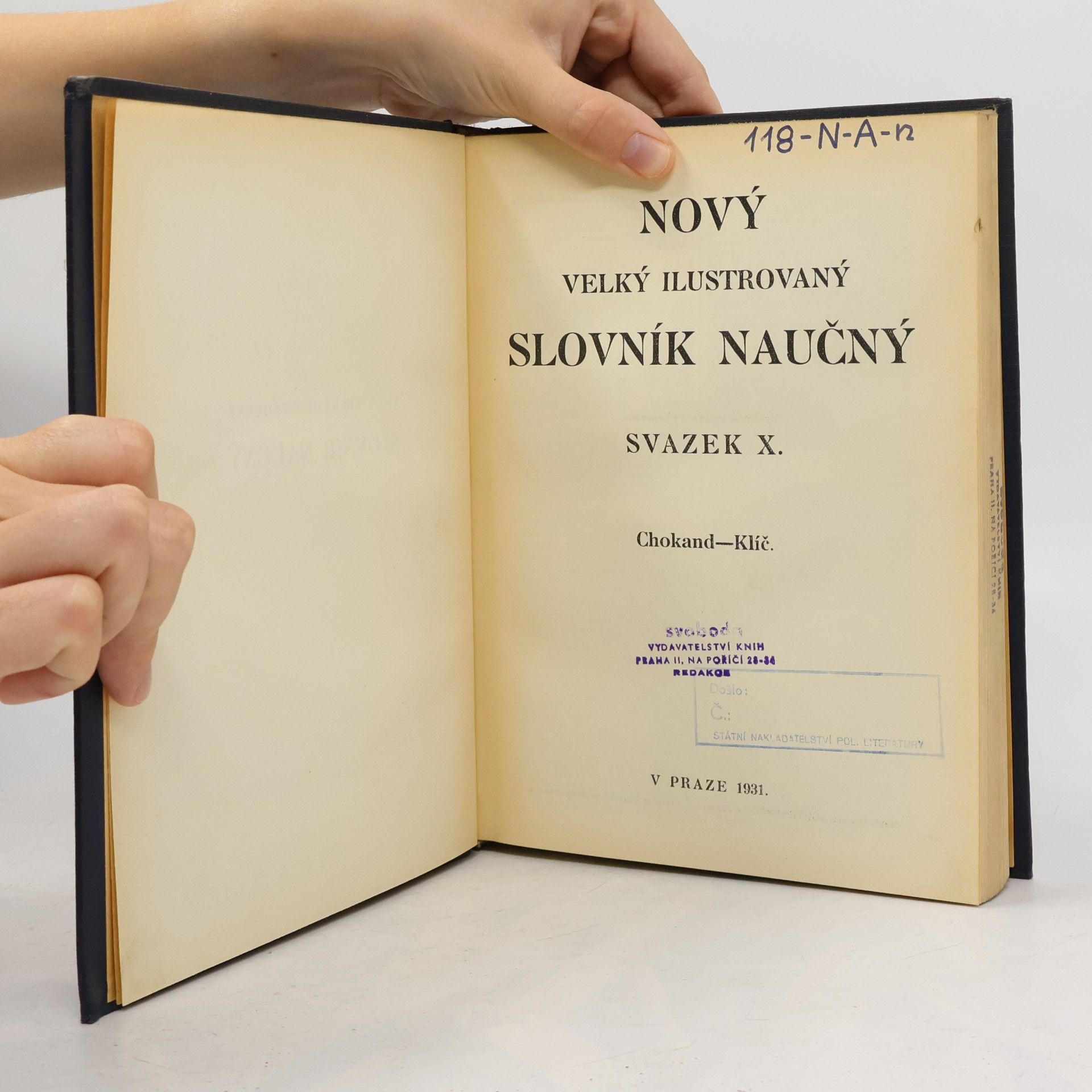 Various authors Nový velký ilustrovaný slovník naučný X.