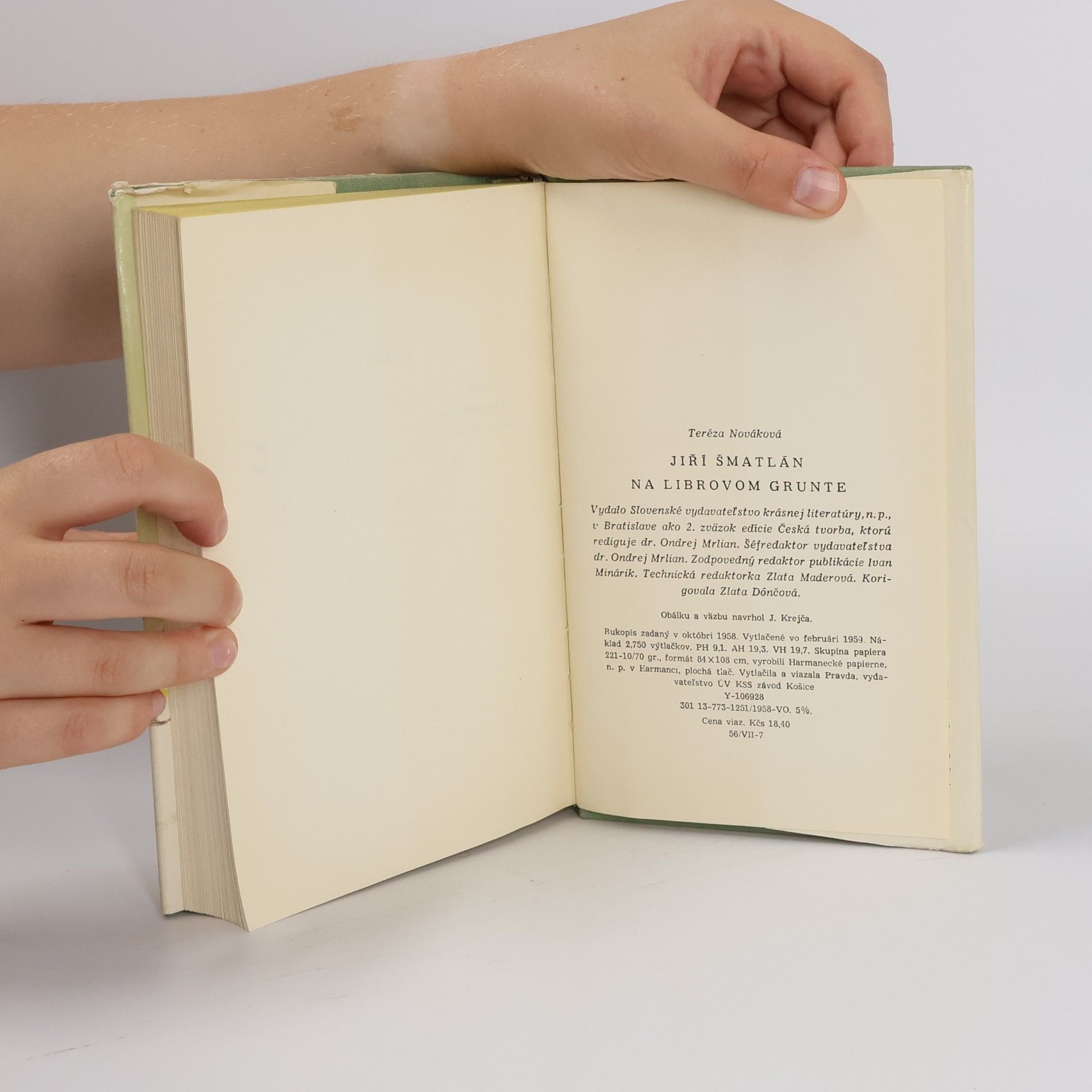 Teréza Nováková Jiří Šmatlán ; Na Librovom grunte