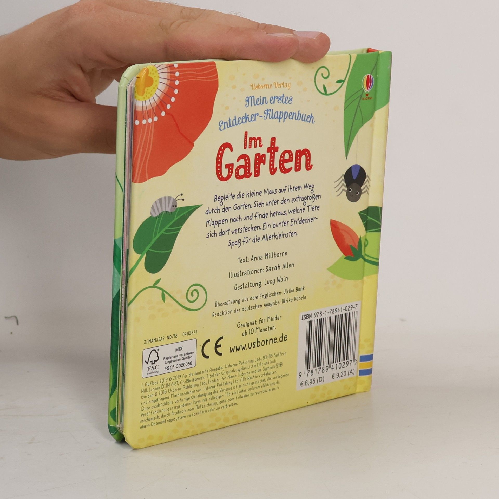 Anna Milbourne Mein erstes Entdecker-Klappenbuch: im Garten