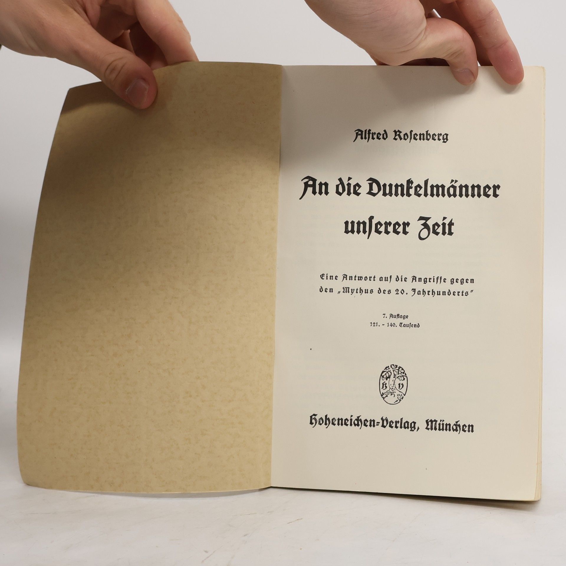 Alfred Rosenberg An die Dunkelmänner unserer Zeit