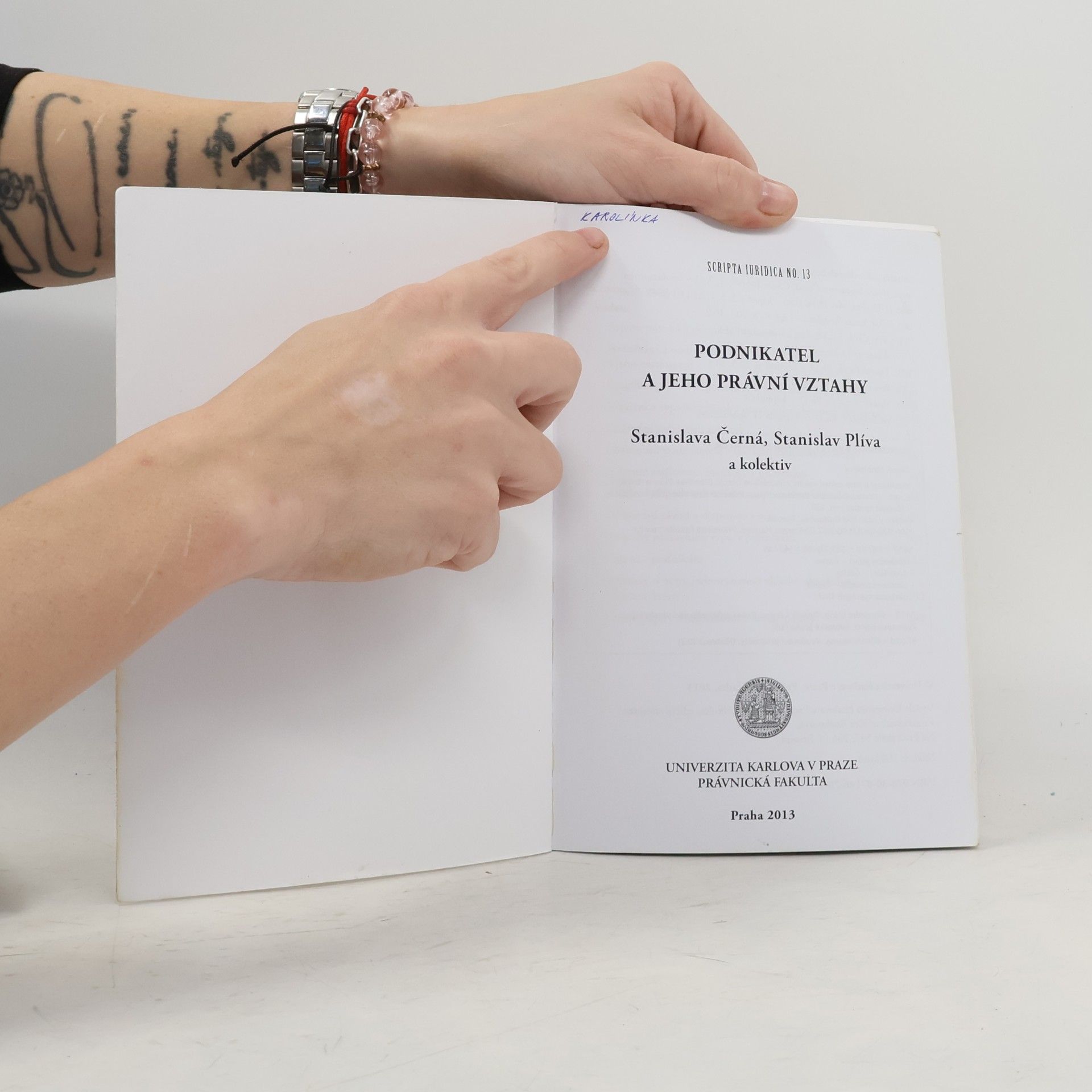 Collectif d'auteurs Podnikatel a jeho právní vztahy