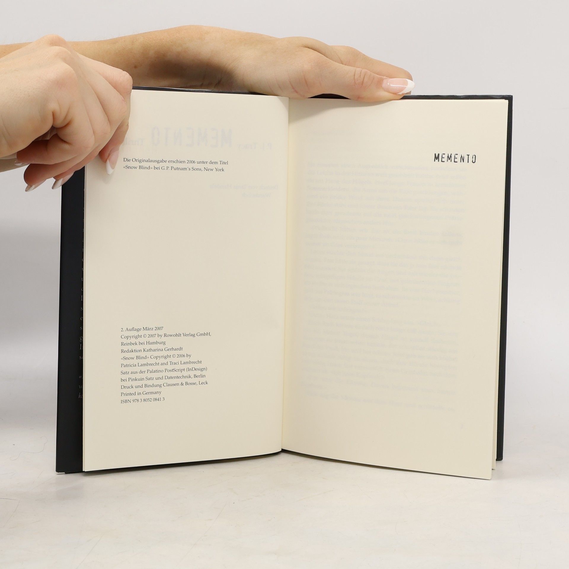 P. J. Tracy Memento