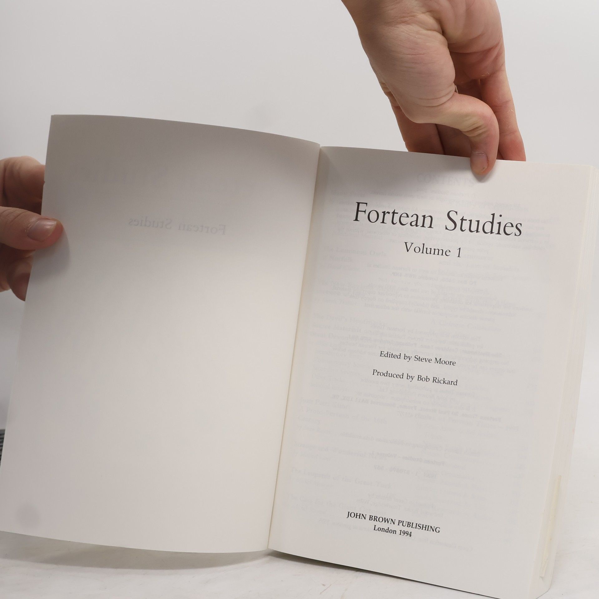 Steve Moore Fortean Studies