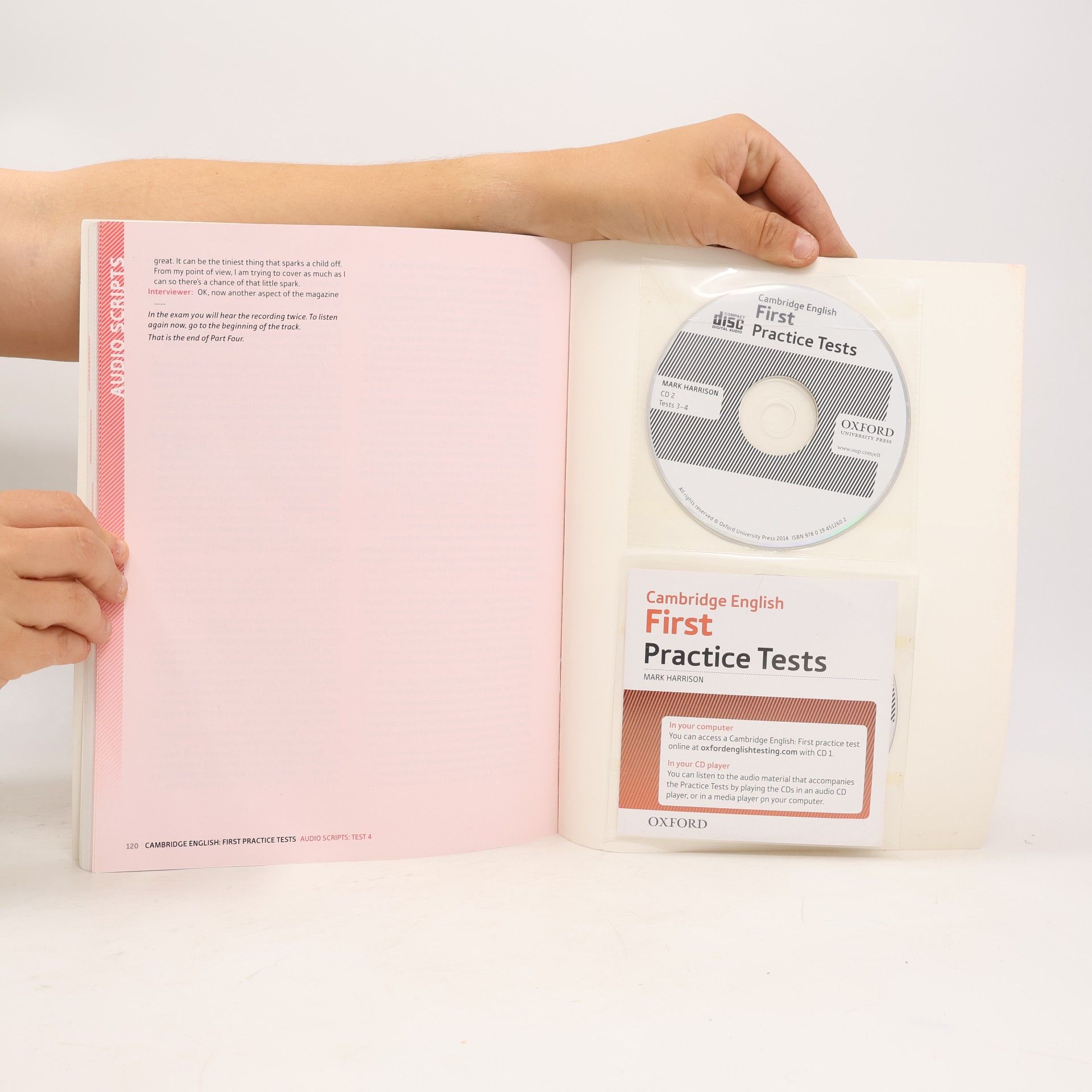 Mark Harrison Cambridge English First Practice Tests with Answer Key and Audio CD