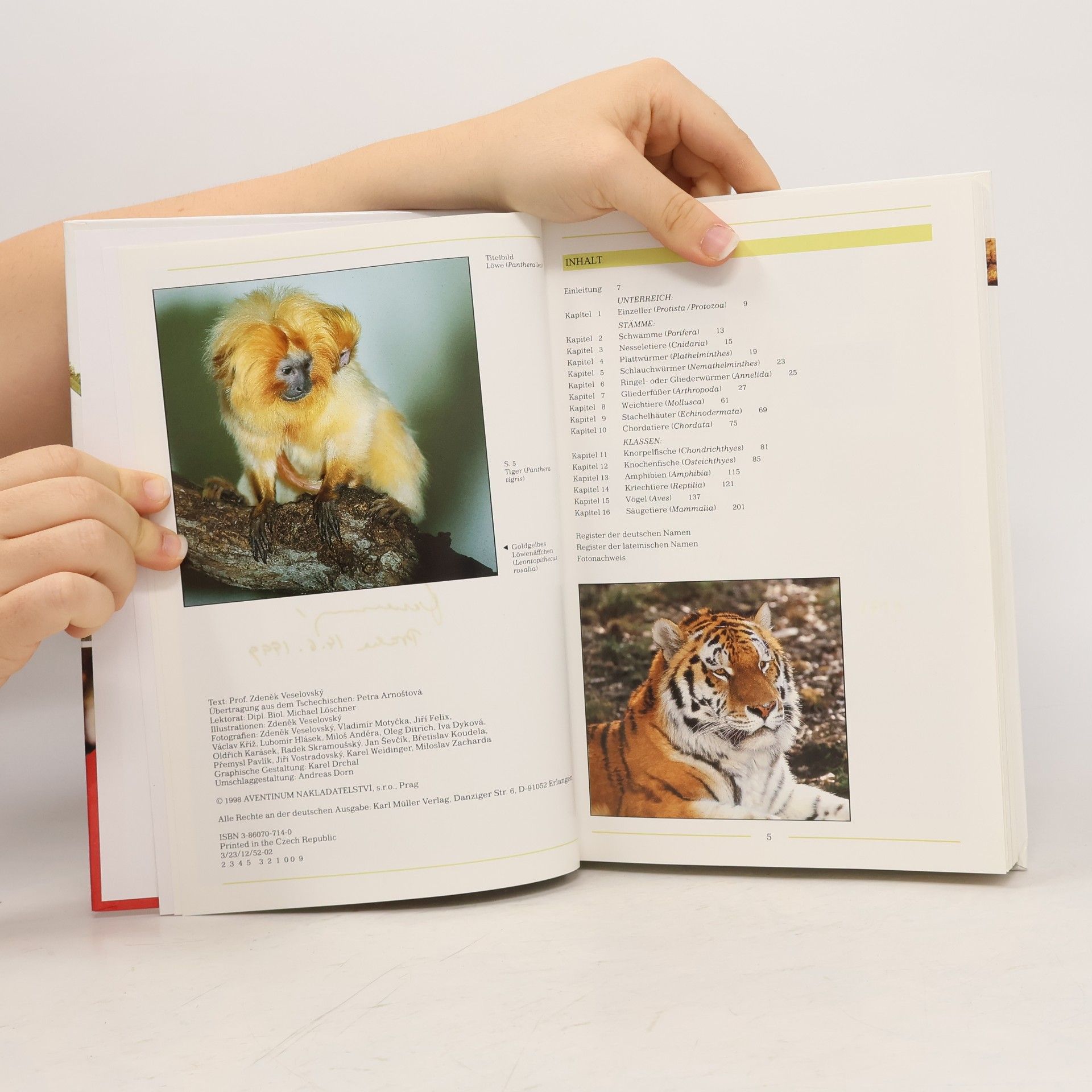 Zdeněk Veselovský Das große farbige Handbuch der Tiere
