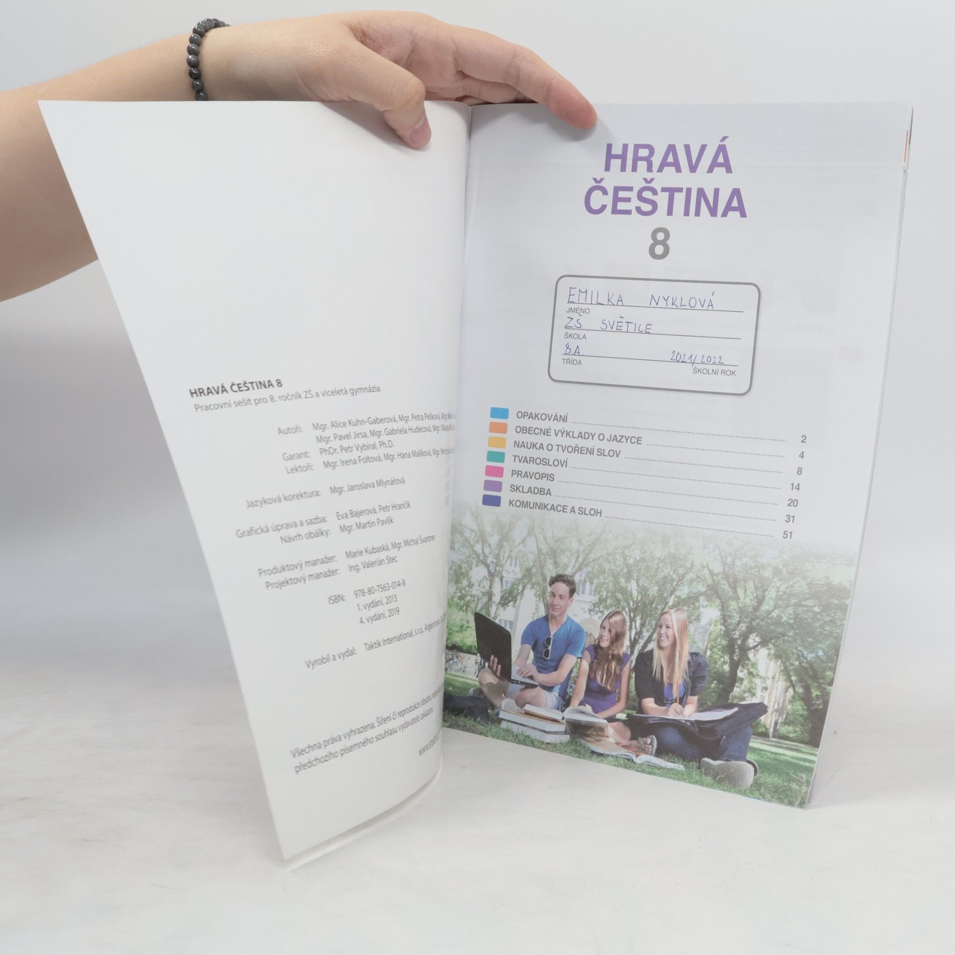Kolektiv autorů Hravá čeština 8 : pracovní sešit pro 8. ročník ZŠ a víceletá gymnázia