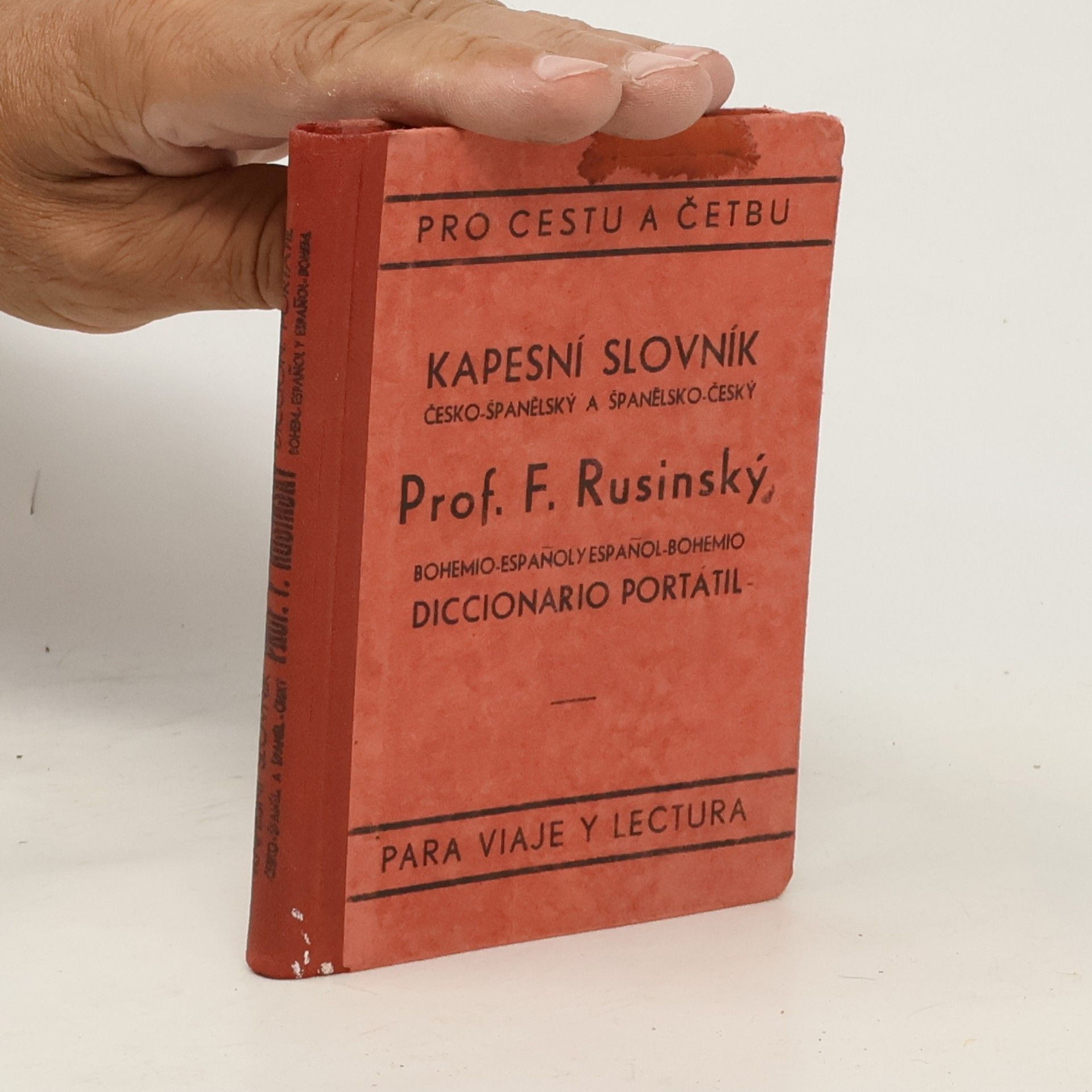 F. Rusinský Kapesní slovník česko-španělský a španělsko-český