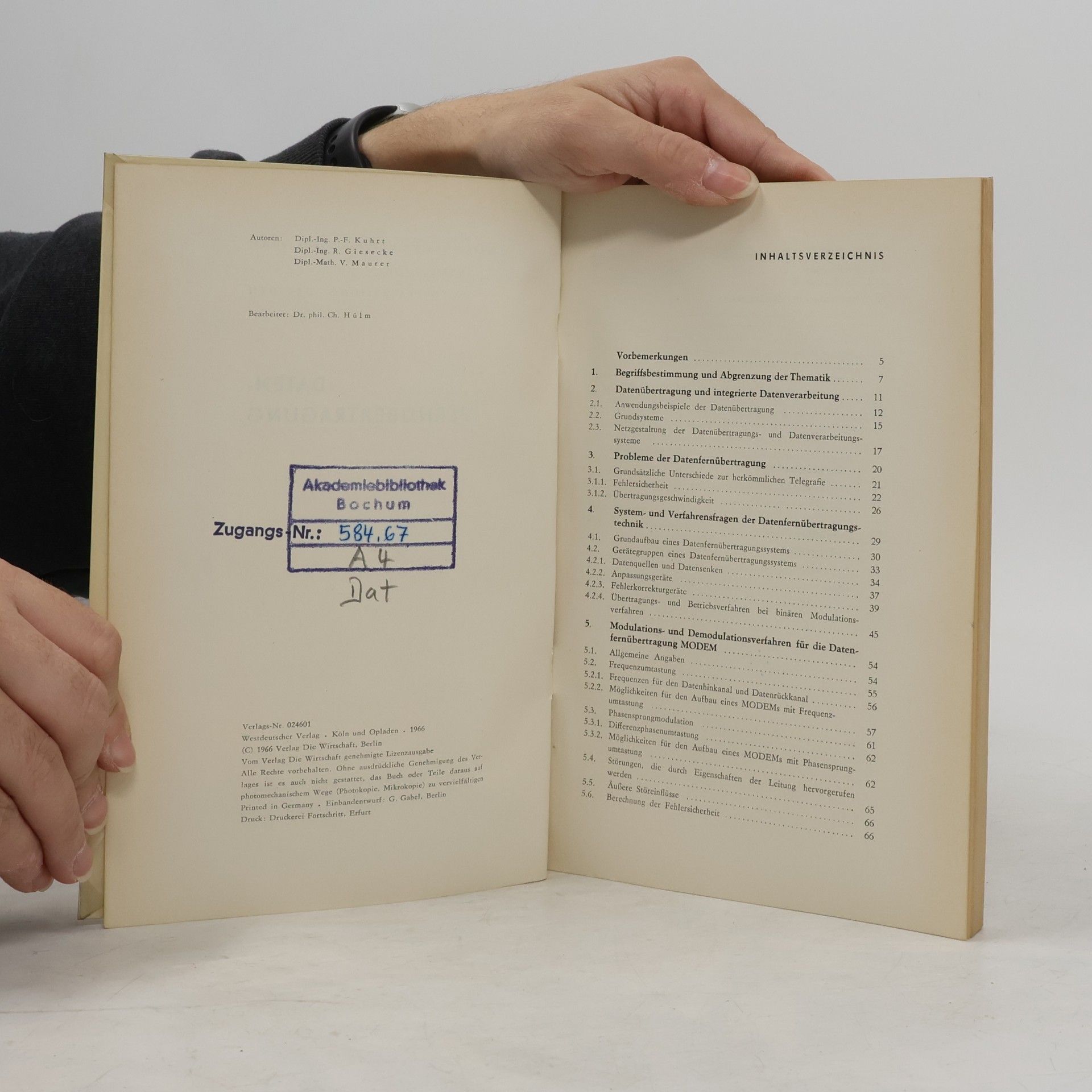 Various authors Datenfernübertragung