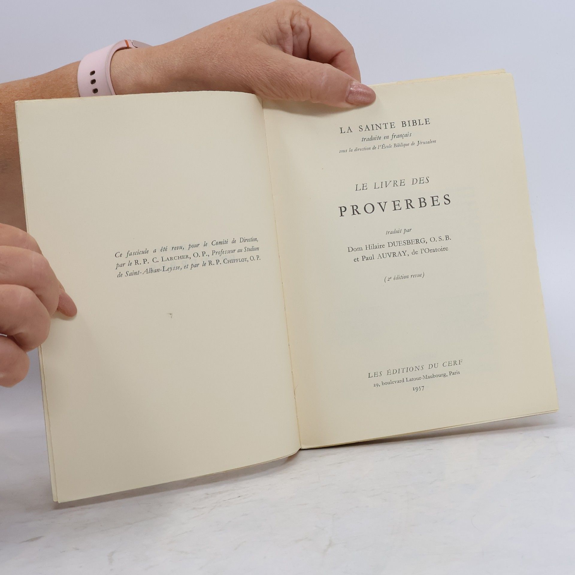 Various authors Le Livre des Proverbes