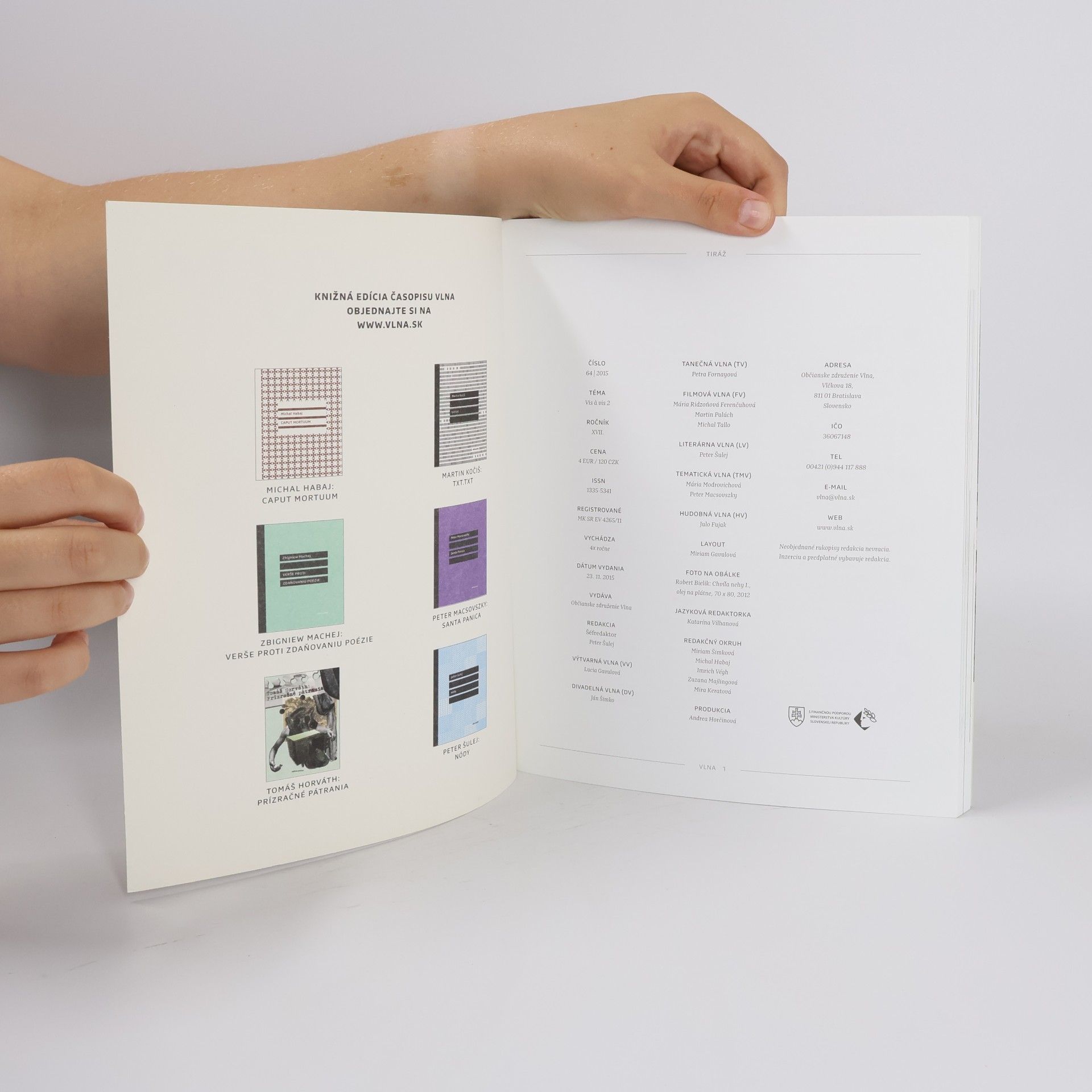 Various authors Vlna: Časopis o súčasnom umení a kultúre. 64