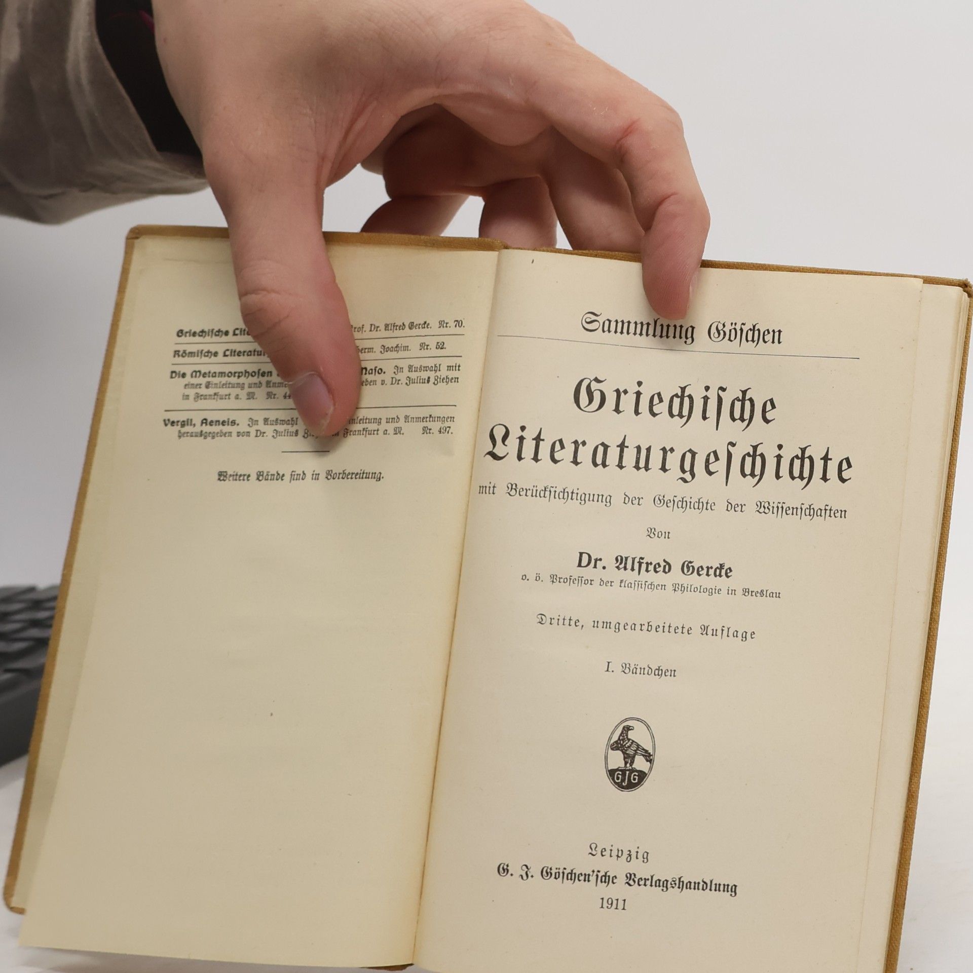 Alfred Gercke Griechische Literaturgeschichte