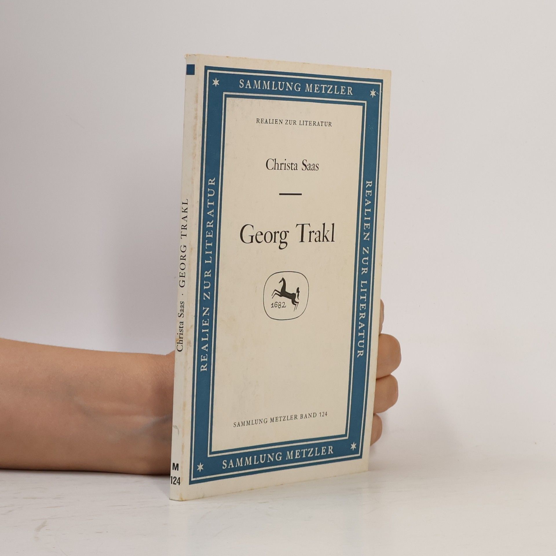 Christa Saas Sammlung Metzler - 124: Georg Trakl