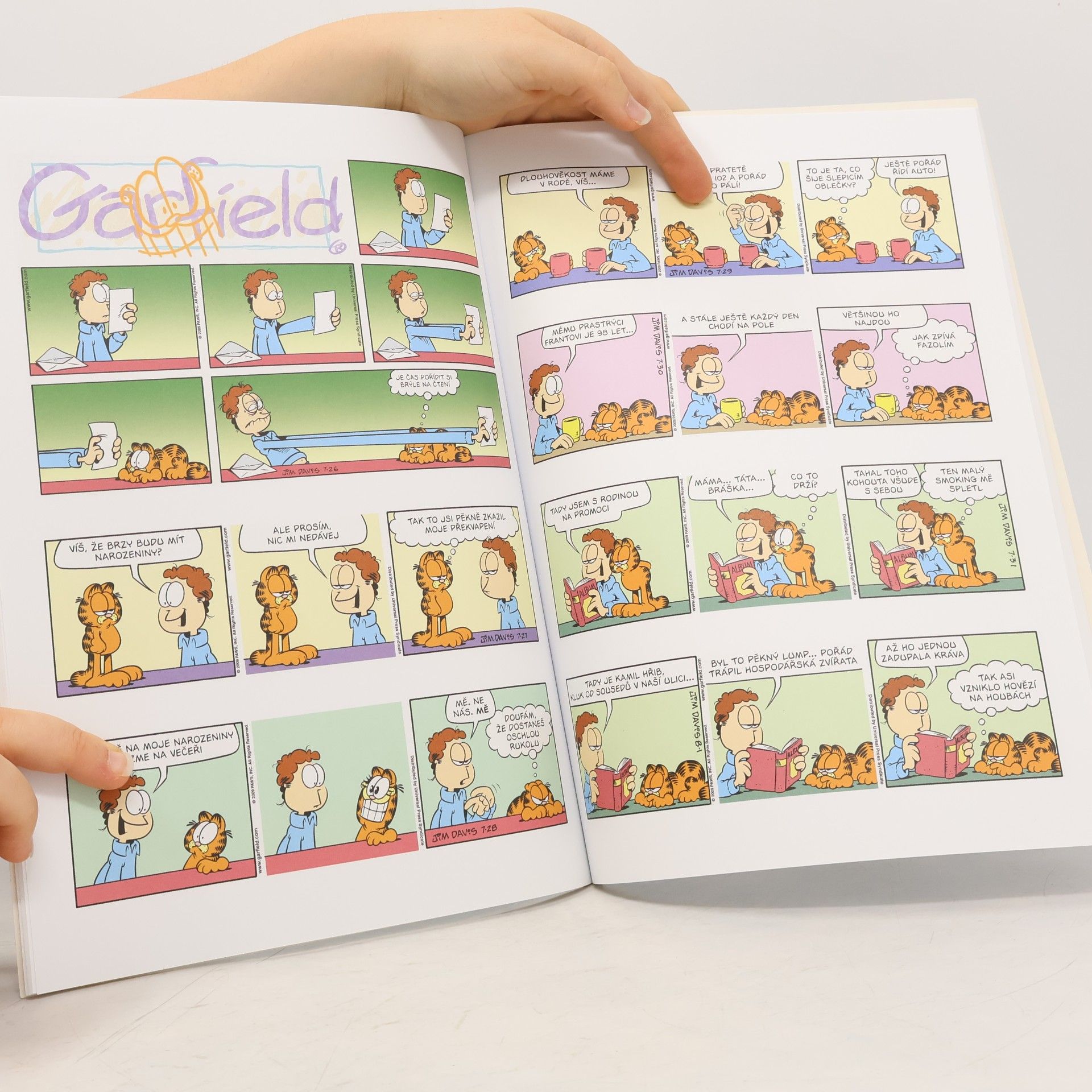 Jim Davis Garfield ve vlastní šťávě