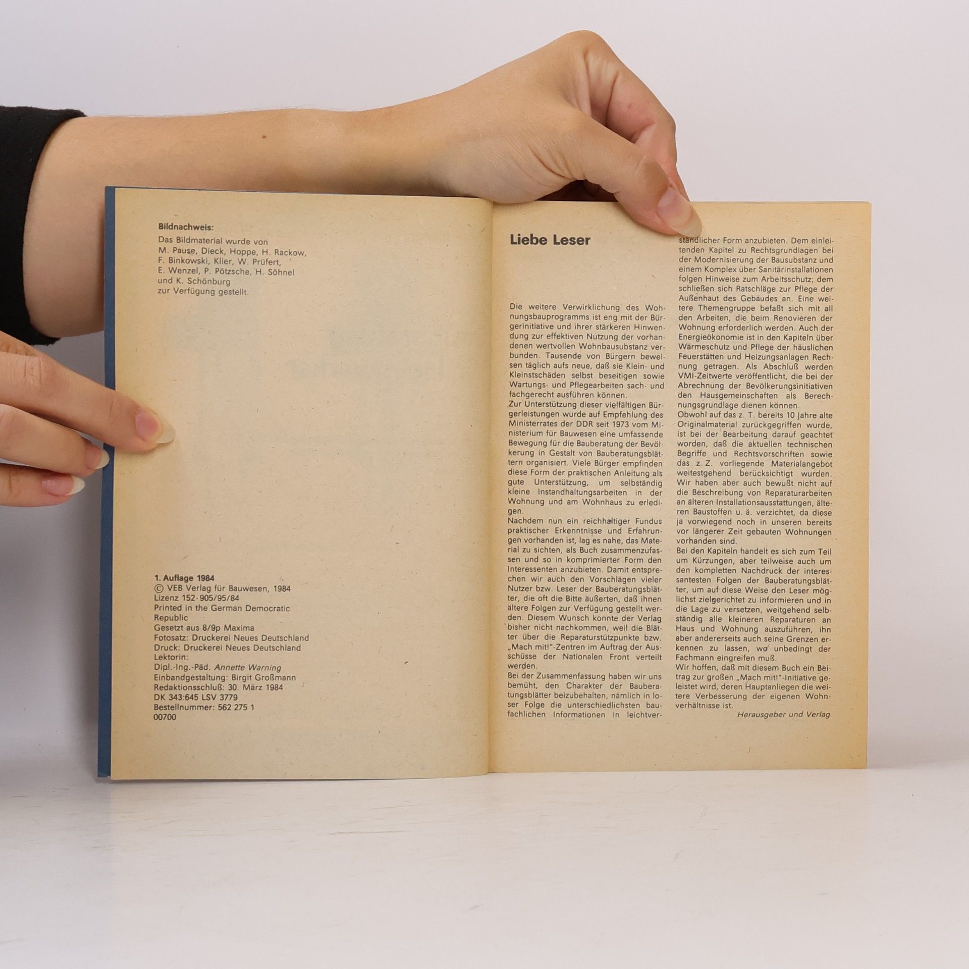 Autorenkollektiv Bauberatung für Heimwerker