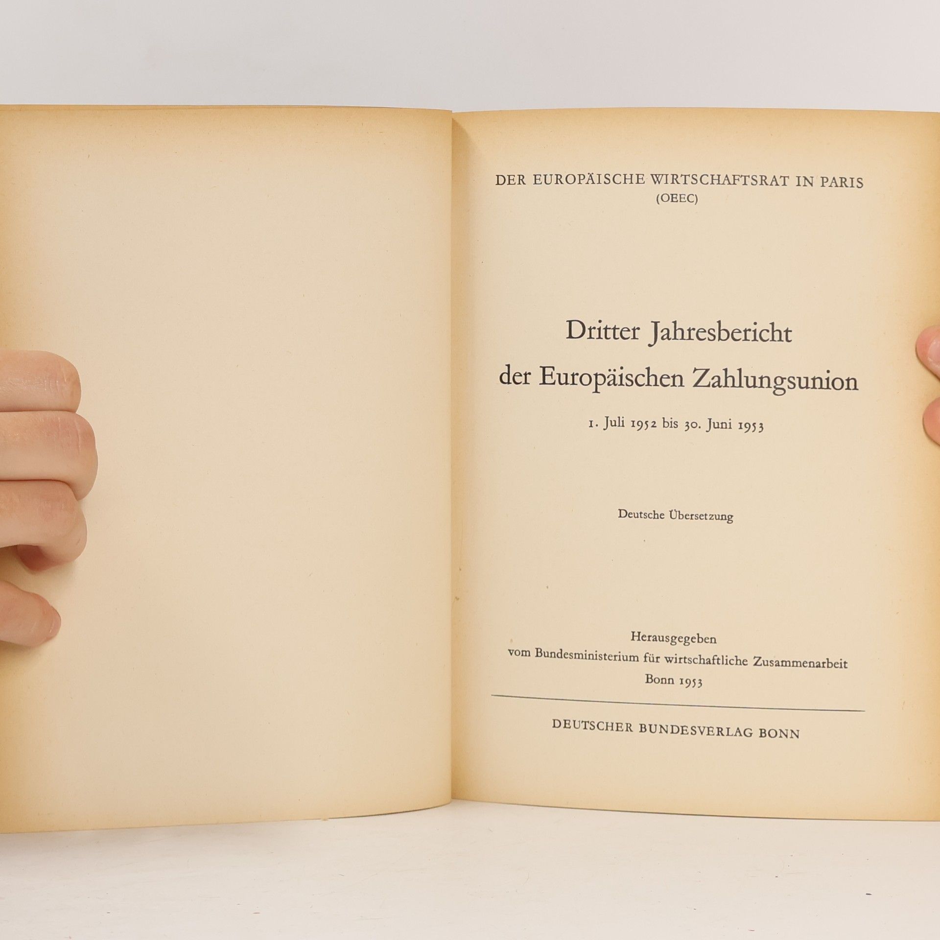 Autorenkollektiv Dritter Jahresbericht der Europäischen Zahlungsunion