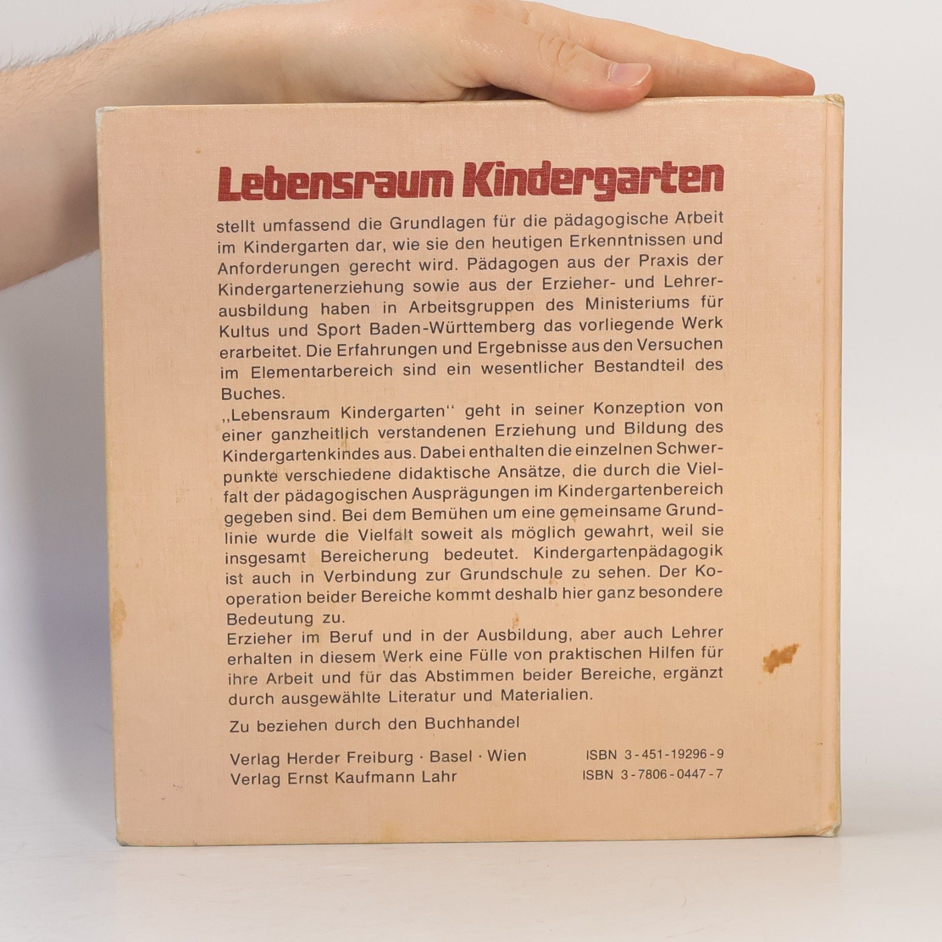 Various authors Lebensraum Kindergarten
