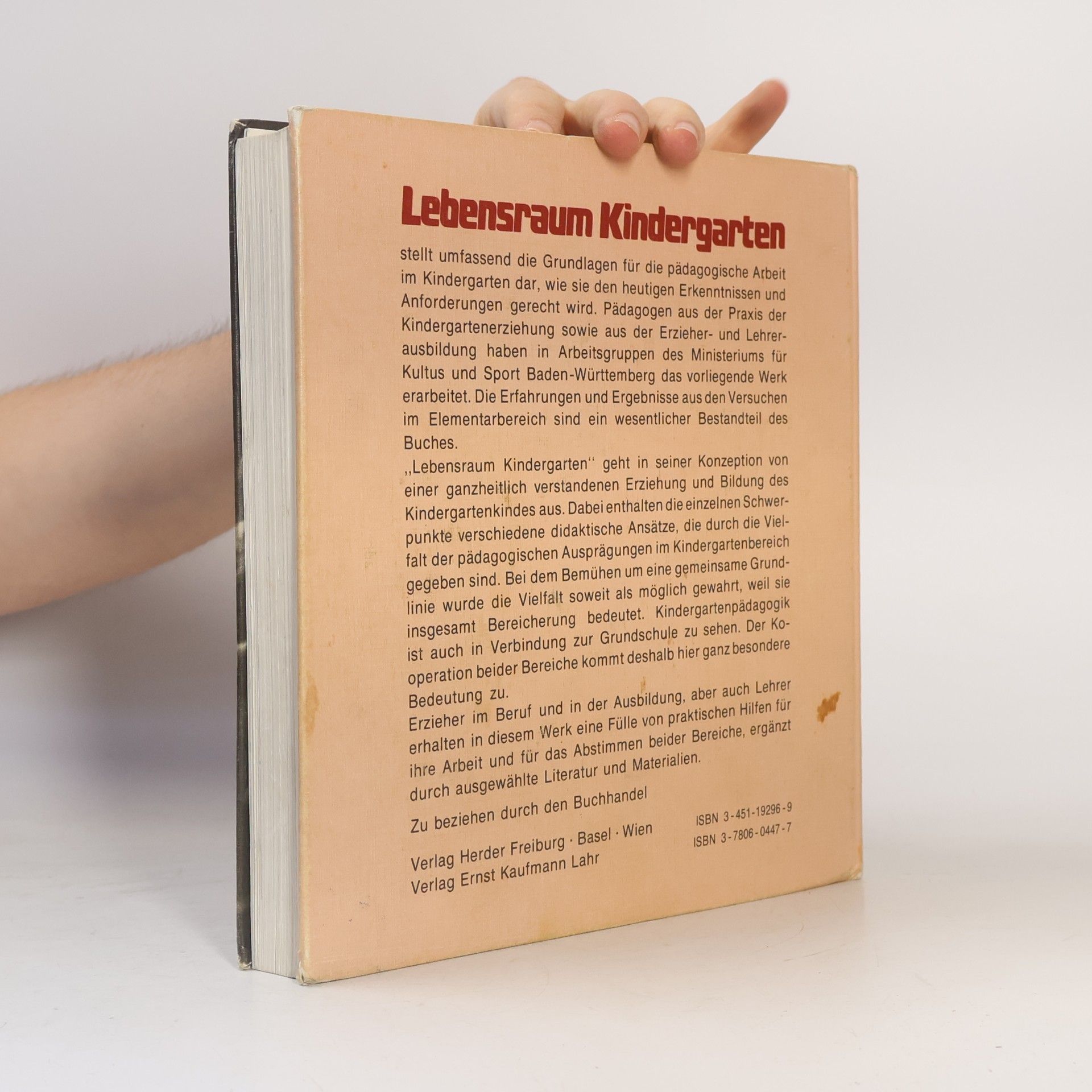 Various authors Lebensraum Kindergarten