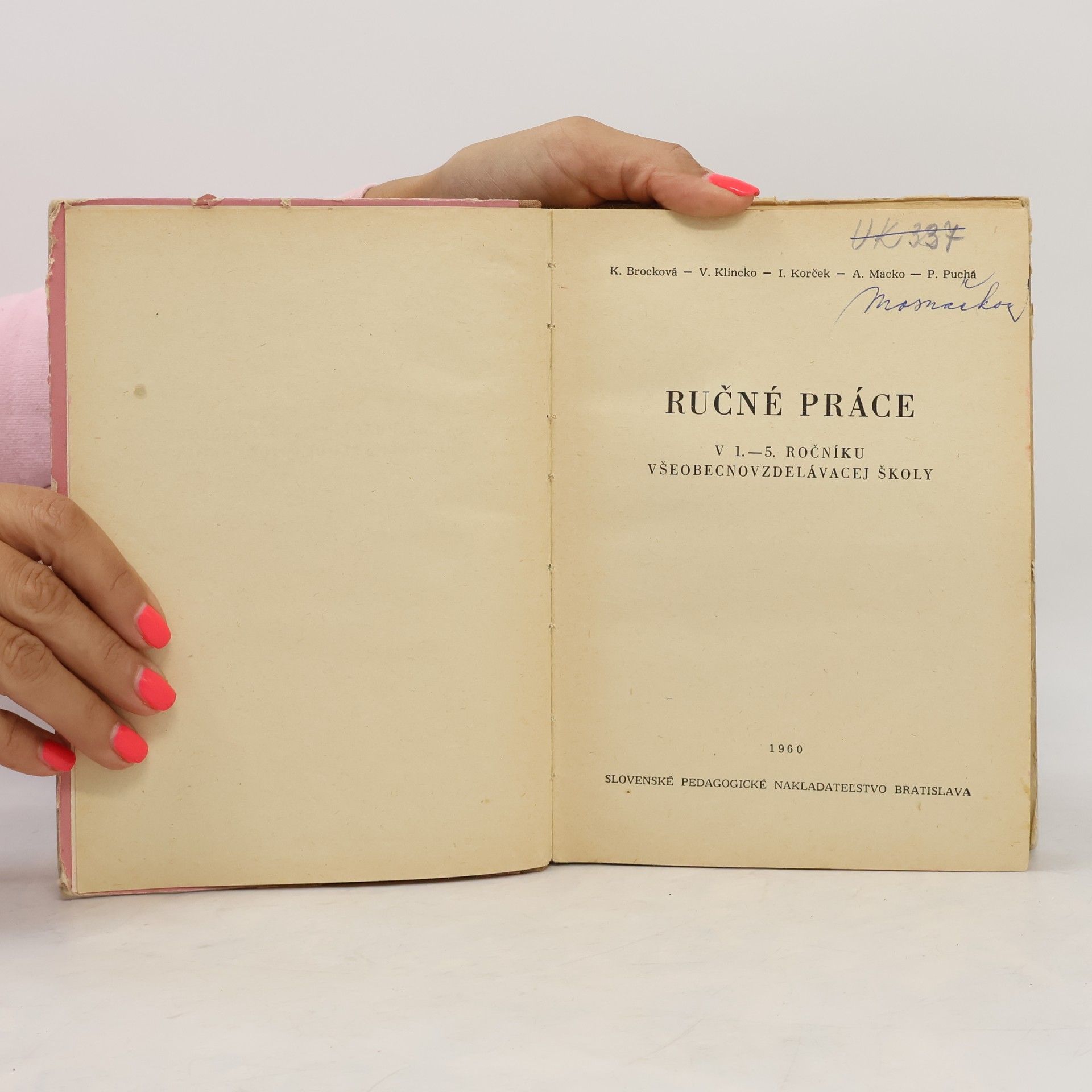 Various authors Ručné práce na národných školách