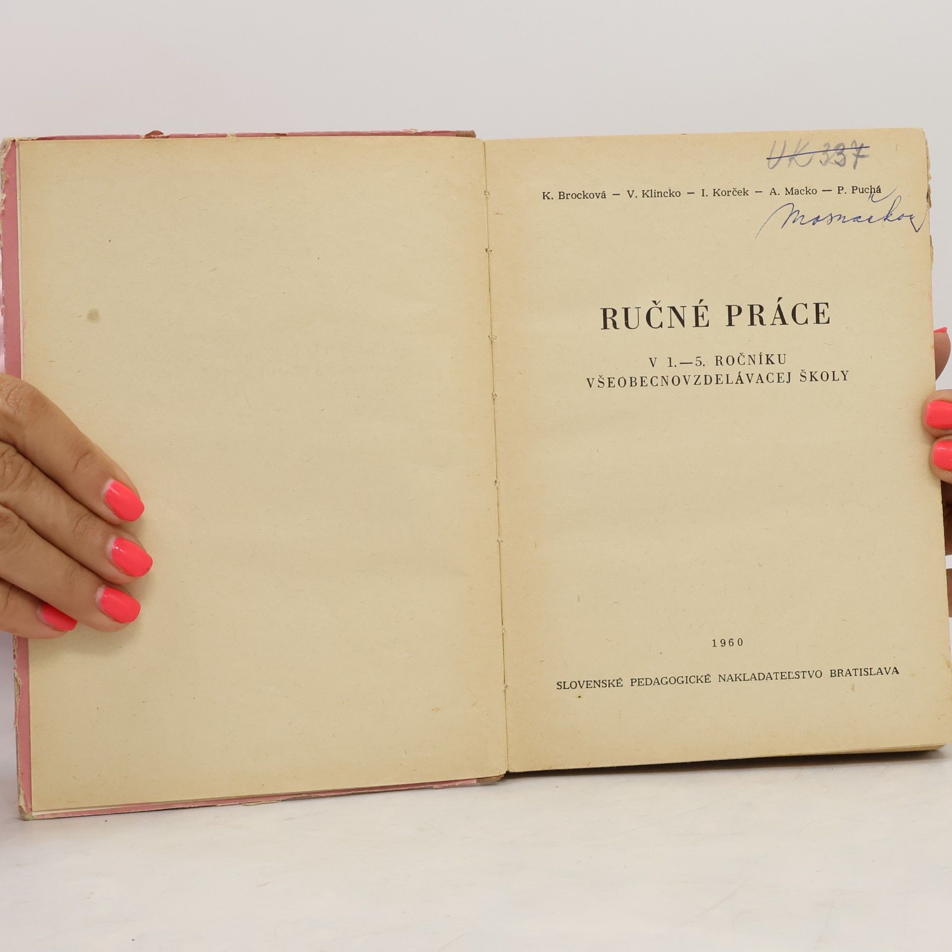 Various authors Ručné práce na národných školách