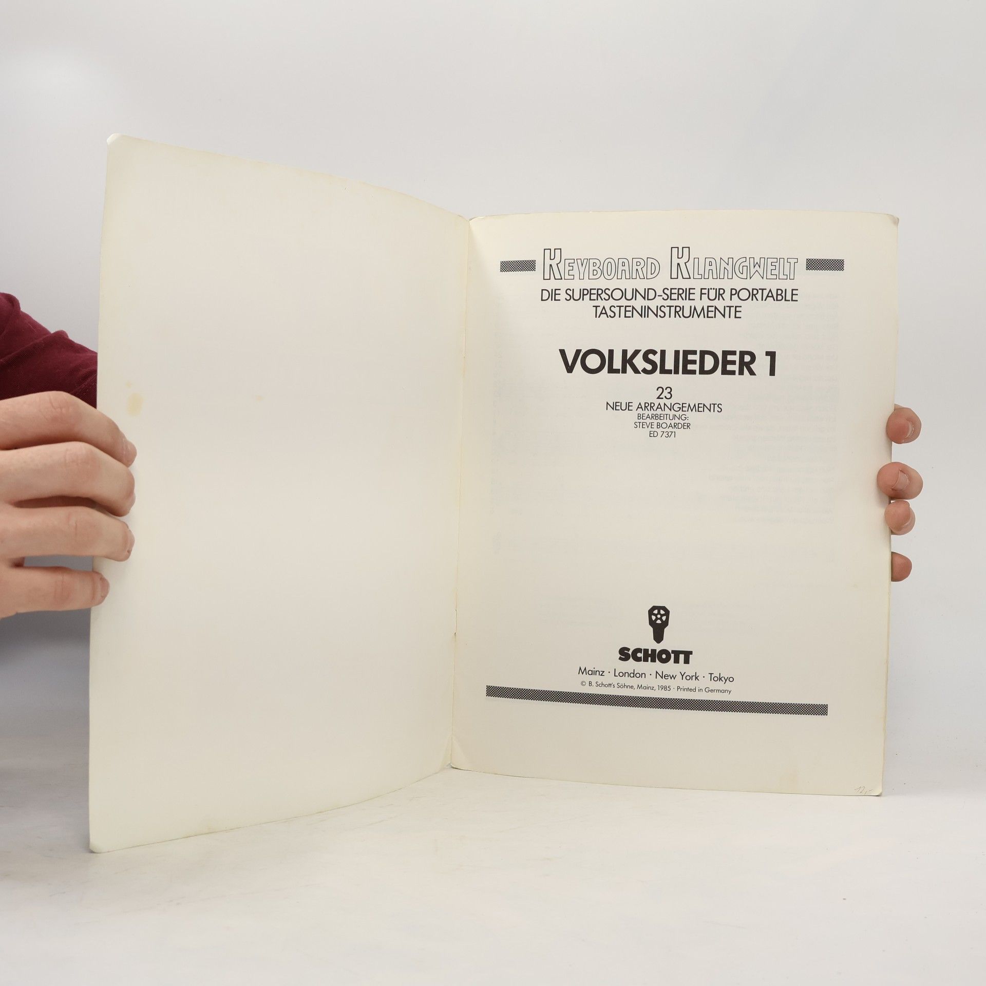 Autorenkollektiv Keyboard Klangwelt Volkslieder 1