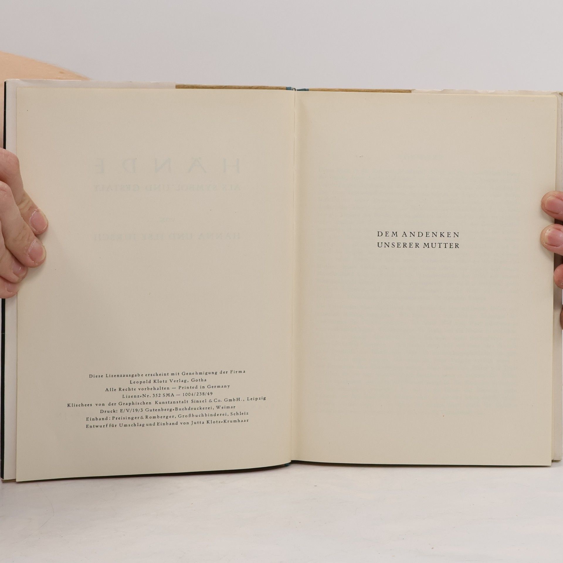 Various authors Hände als Symbol und Gestalt
