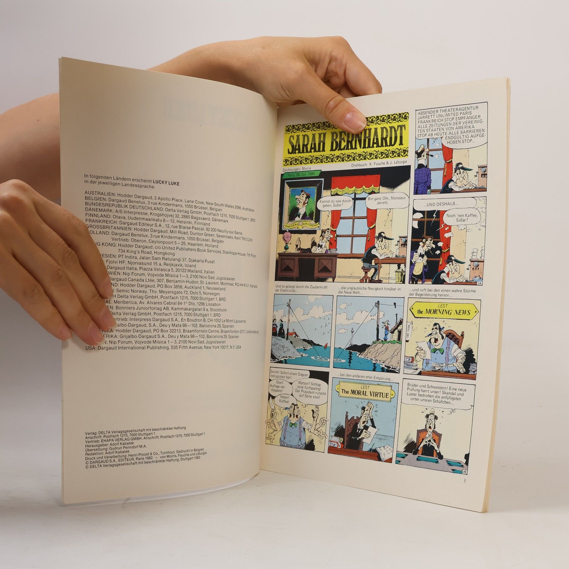 Xavier Fauche Lucky Luke 35. Sarah Bernhardt