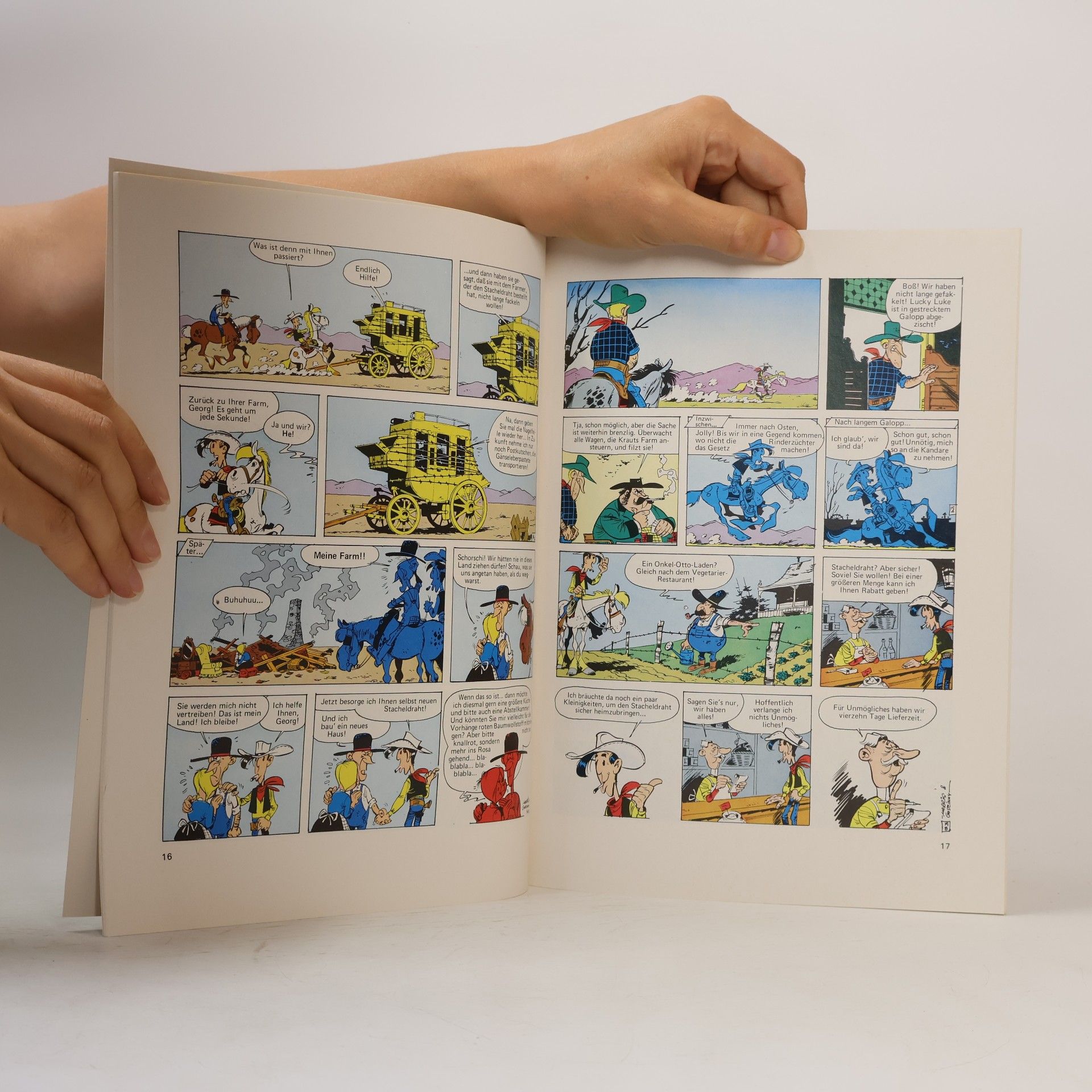 René Goscinny Lucky Luke - Stacheldraht auf der Prärie. Band 34