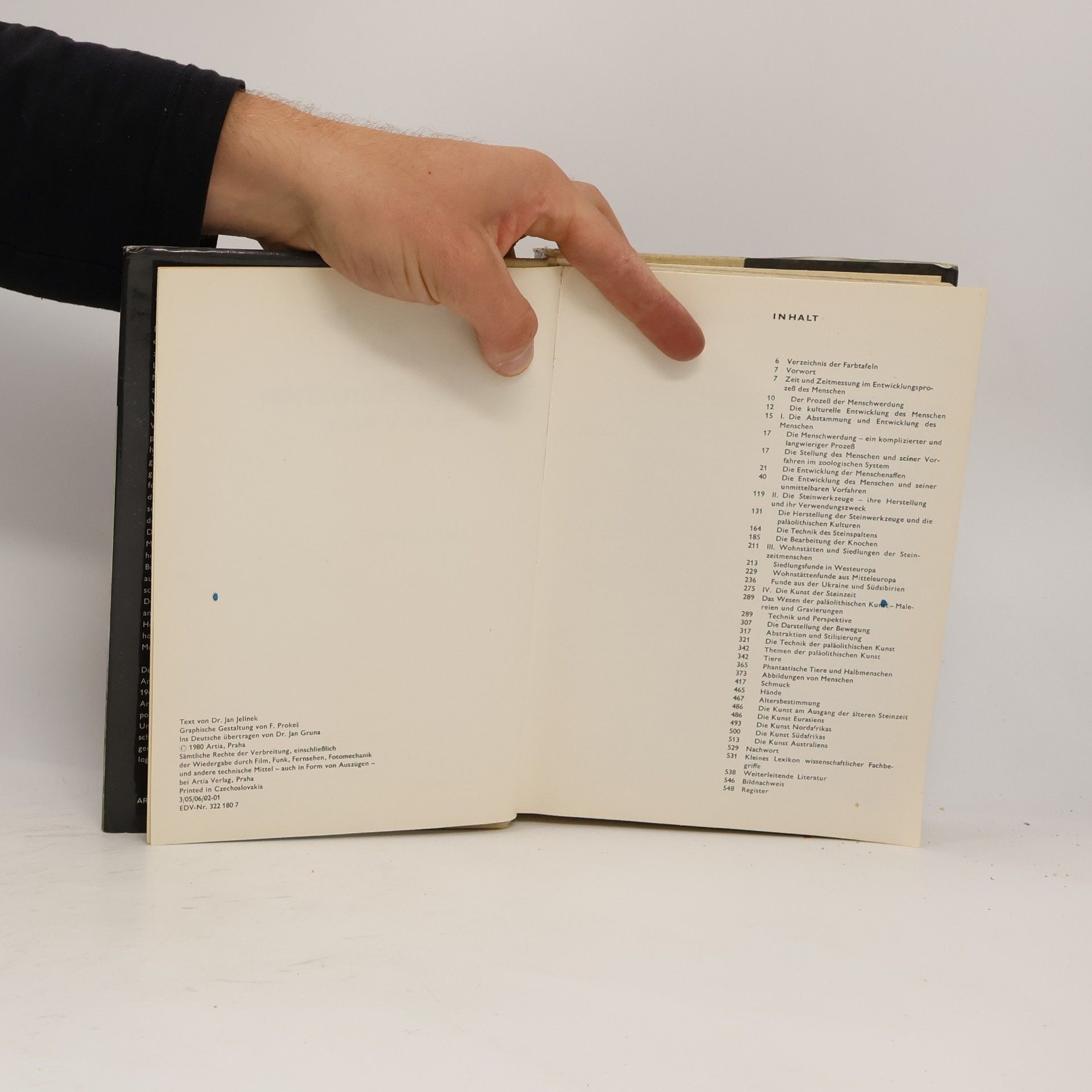 Jan Jelínek Der große Bildatlas des Menschen in der Vorzeit
