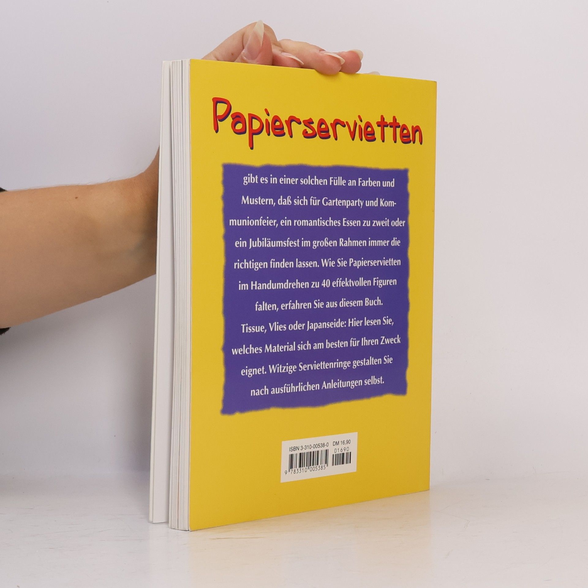 Ellen Reinek Papierservietten falten