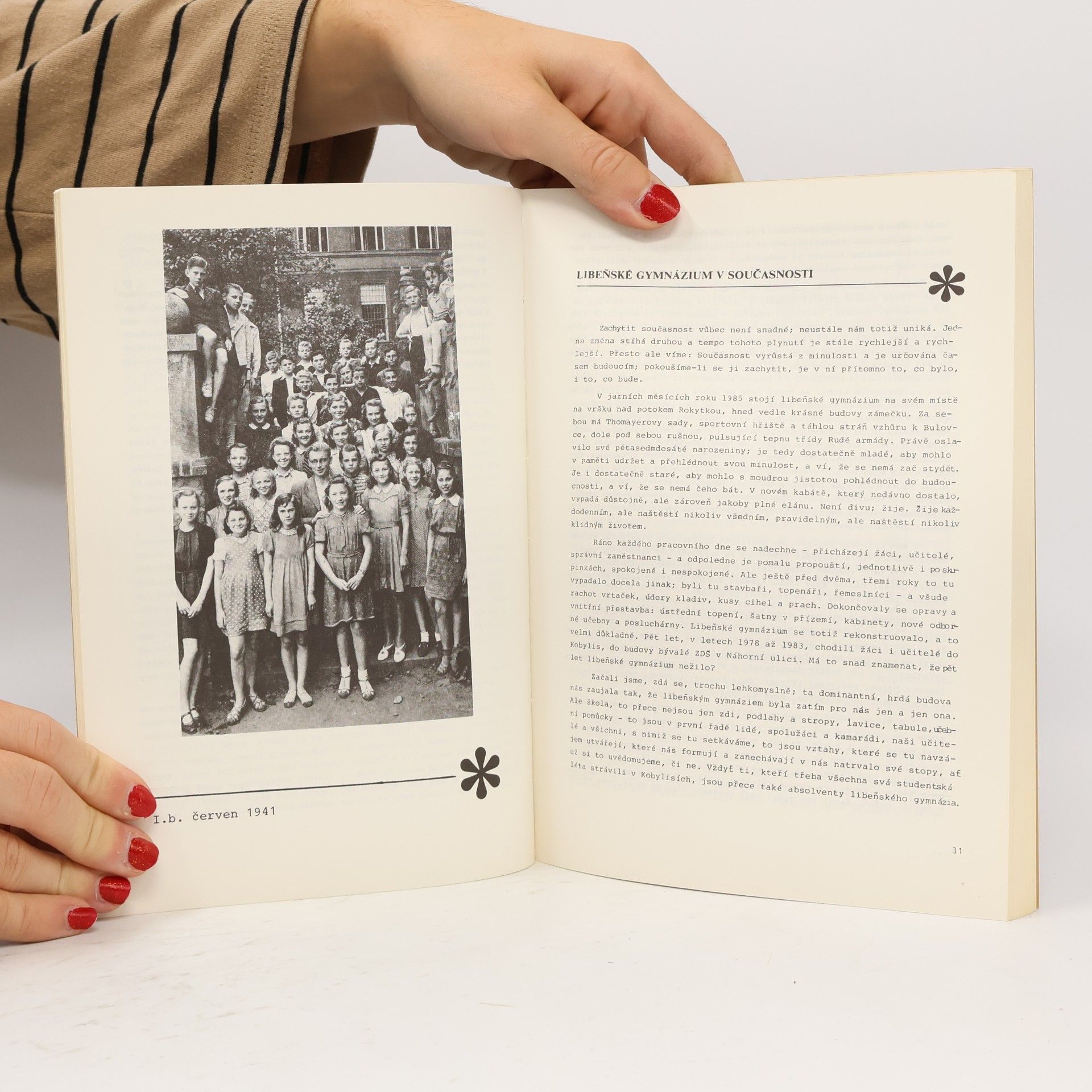 Jaroslav Bouček 75 let libeňského gymnázia 1909-1984
