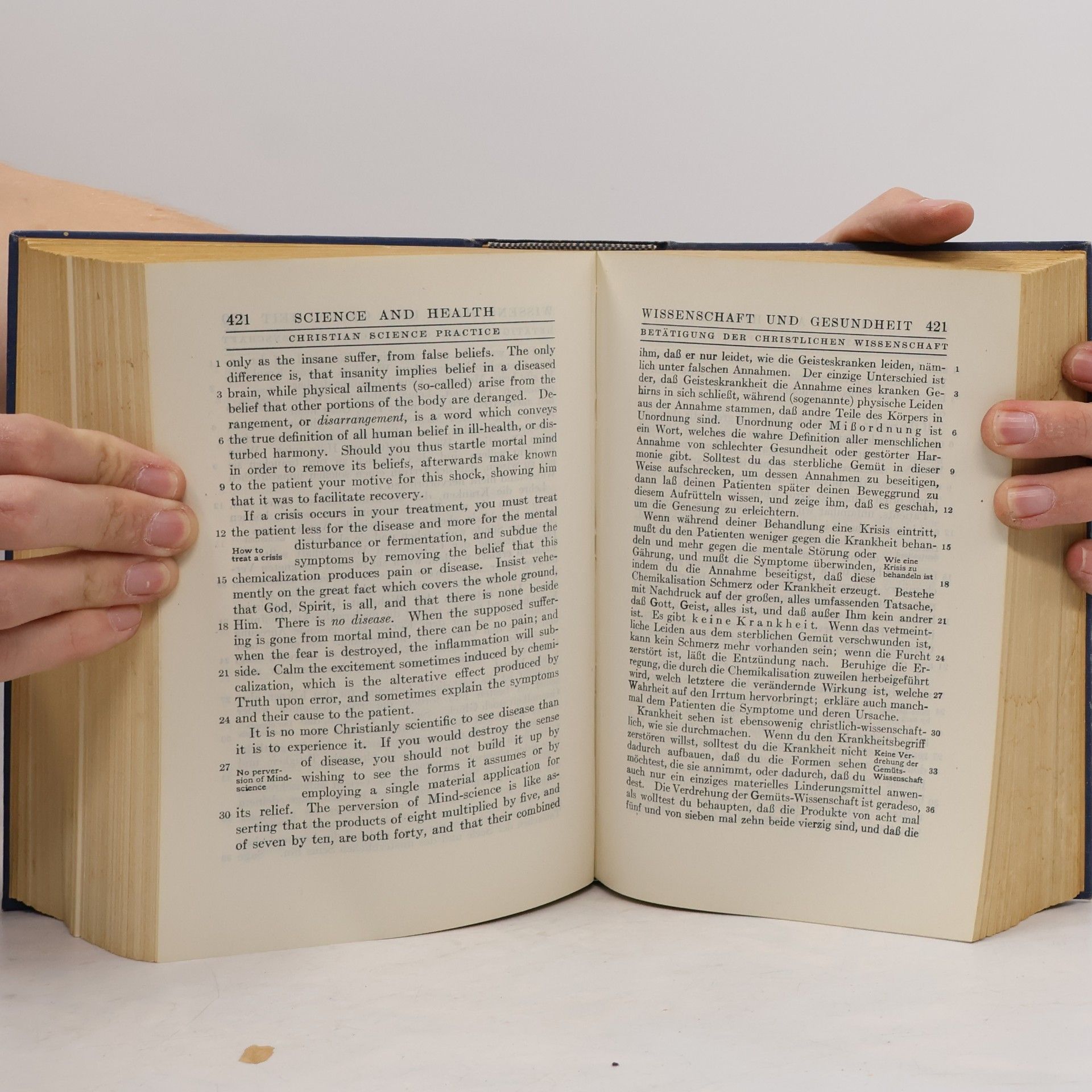 Mary Baker Eddy Science and Health with Key to the Scriptures. Wissenschaft und Gesundheit mit Schlüssel zür heiligen Schrift