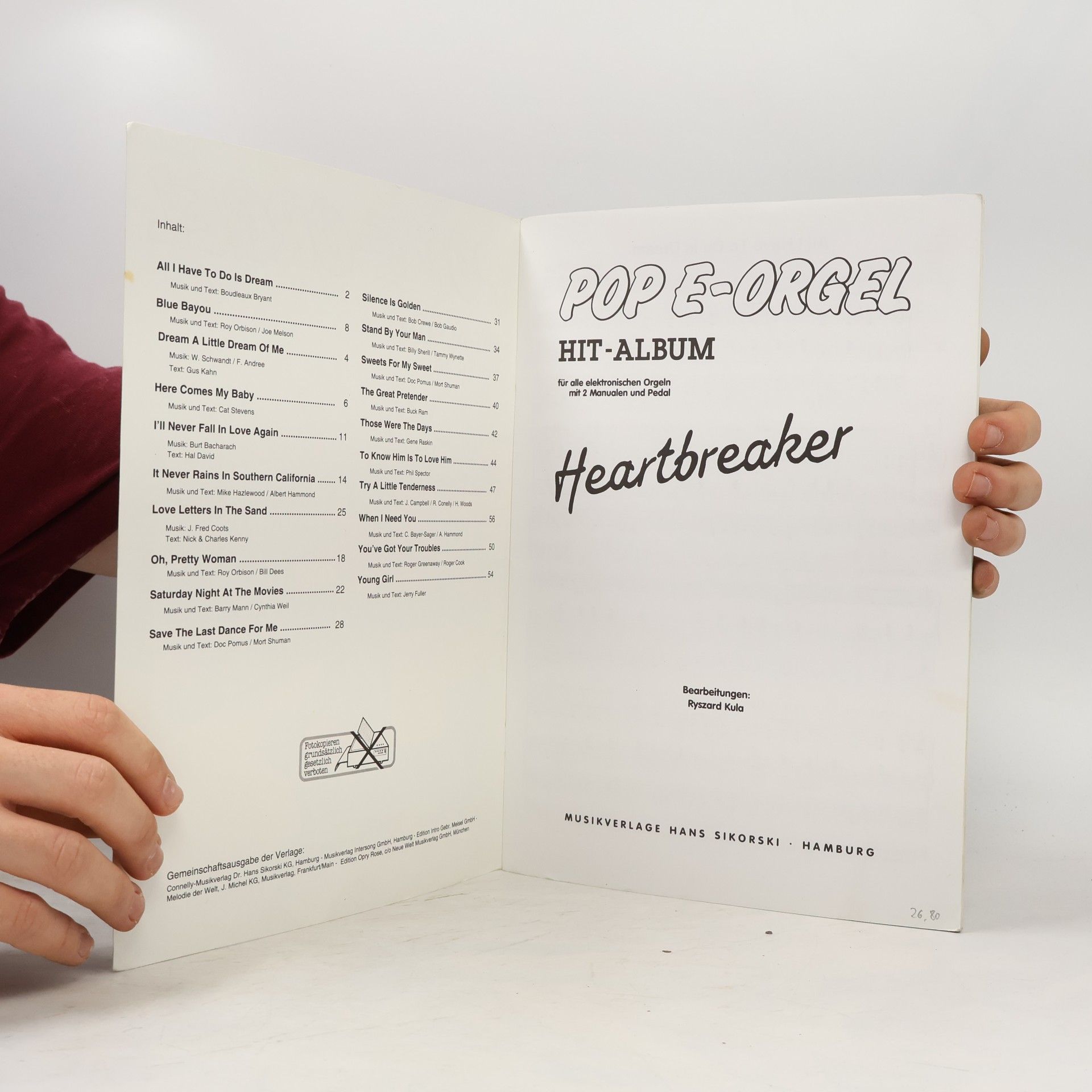 Various authors Pop E-Orgel Hit-Album (Heartbreaker)