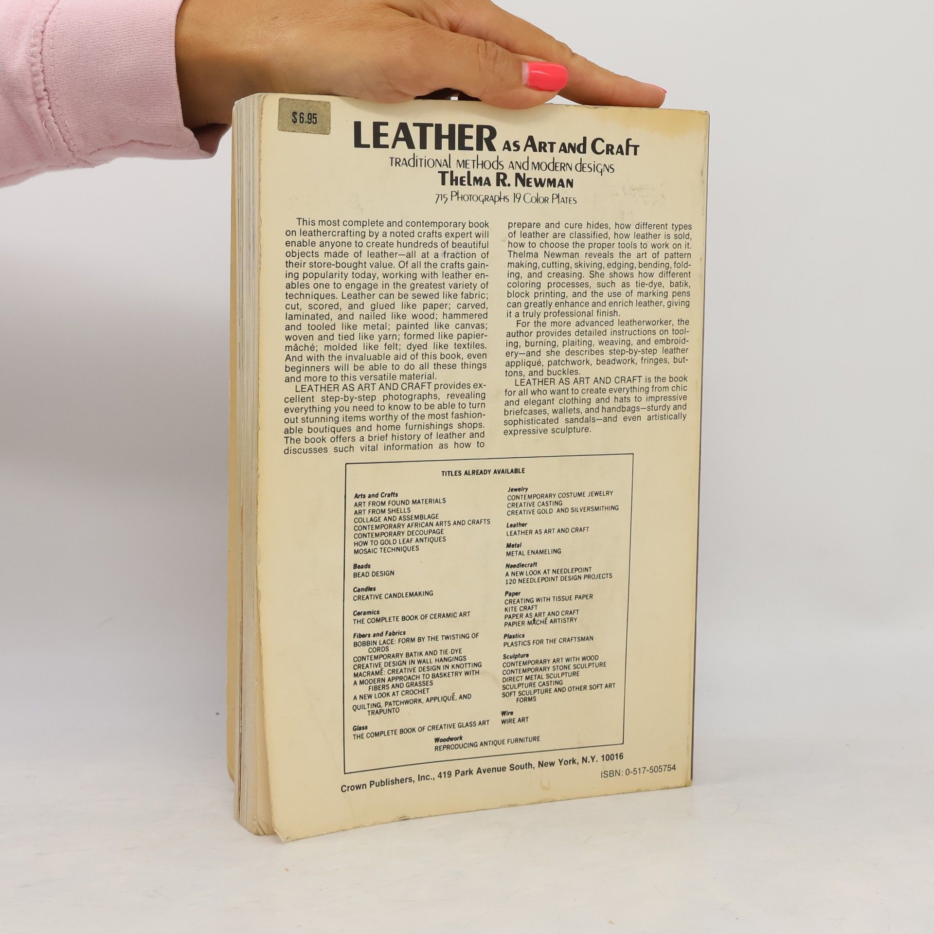 Thelma R. Newman Leather As Art and Craft