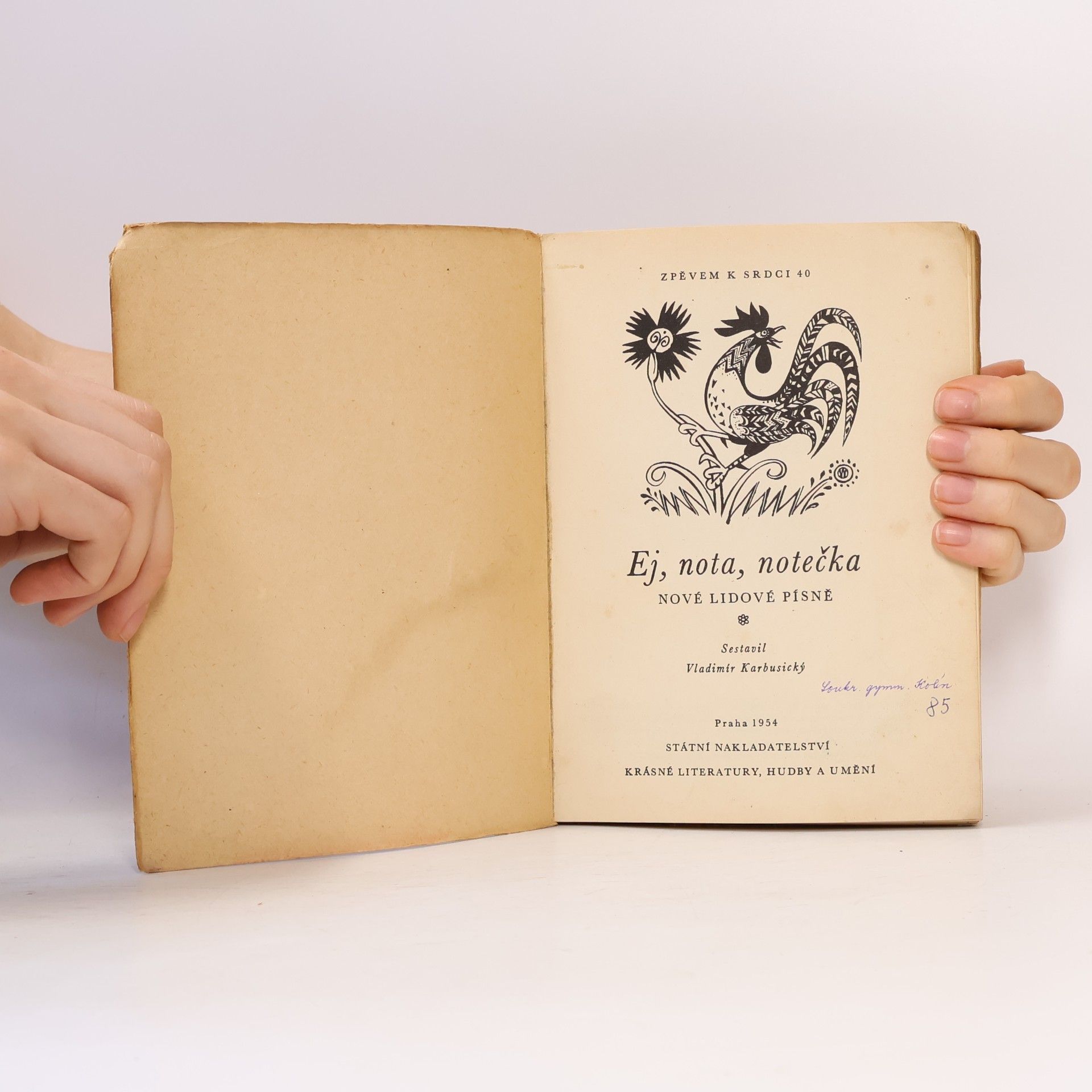 Vladimír Karbusický Ej, nota, notečka: Nové lidové písně