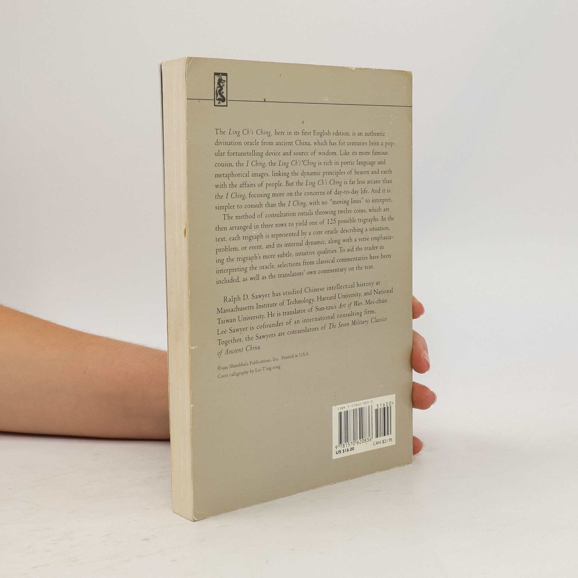 Ralph D. Sawyer Dragon Editions: Ling Ch'i Ching